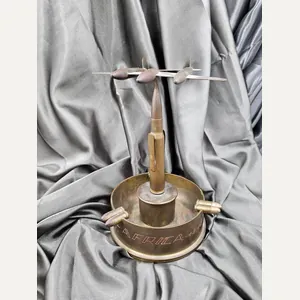 WWII TRENCH ART SHELL P38 ASHTRAY