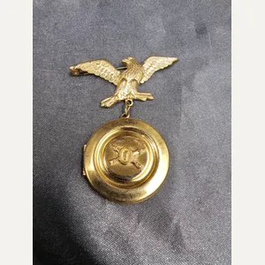 WWII ERA US COAST ARTILLERY SWEETHEART LOCKET BROOCH