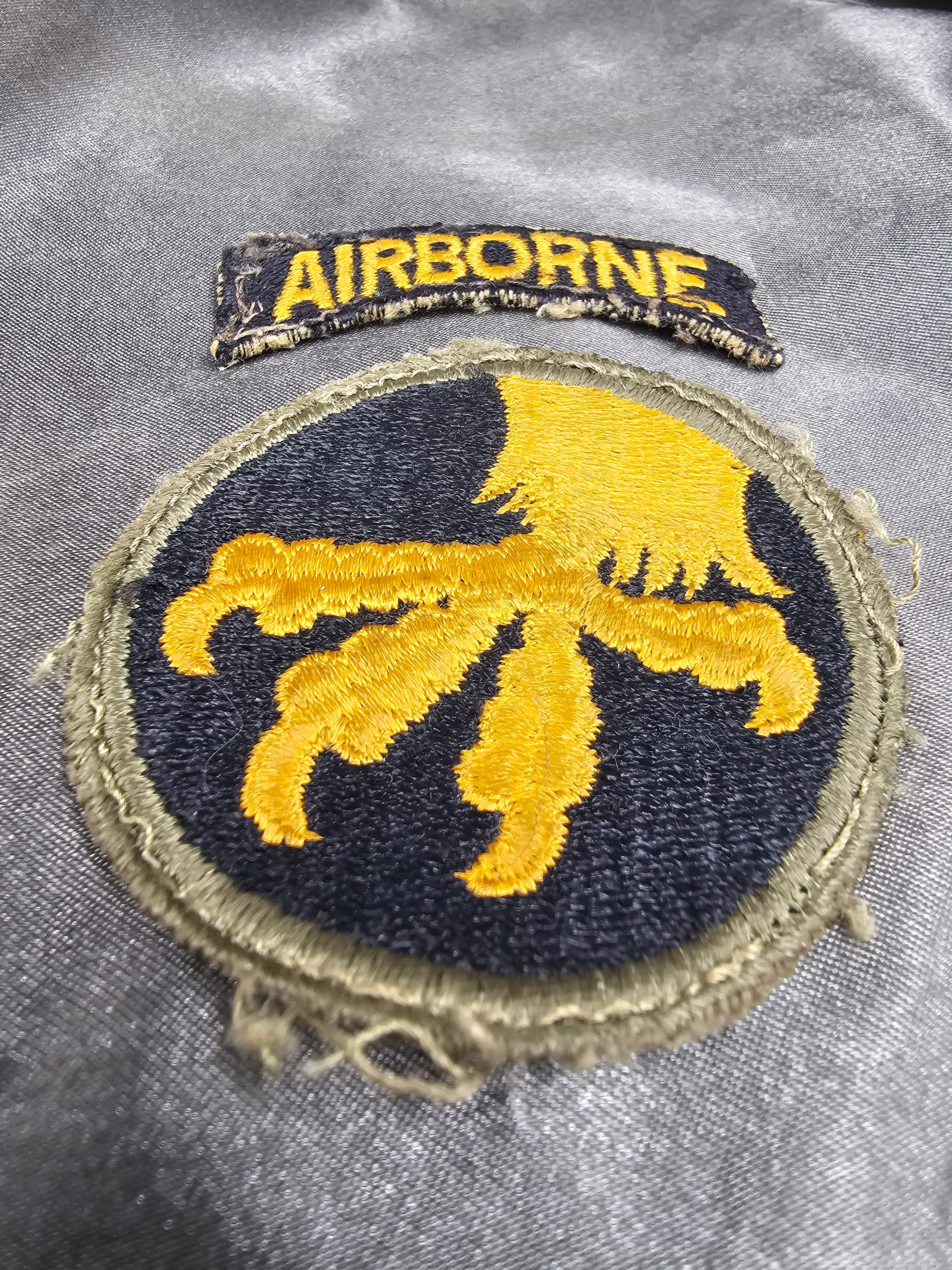 WWII UNIFORM REMOVED 17th AIRBORNE PATCH — image 2