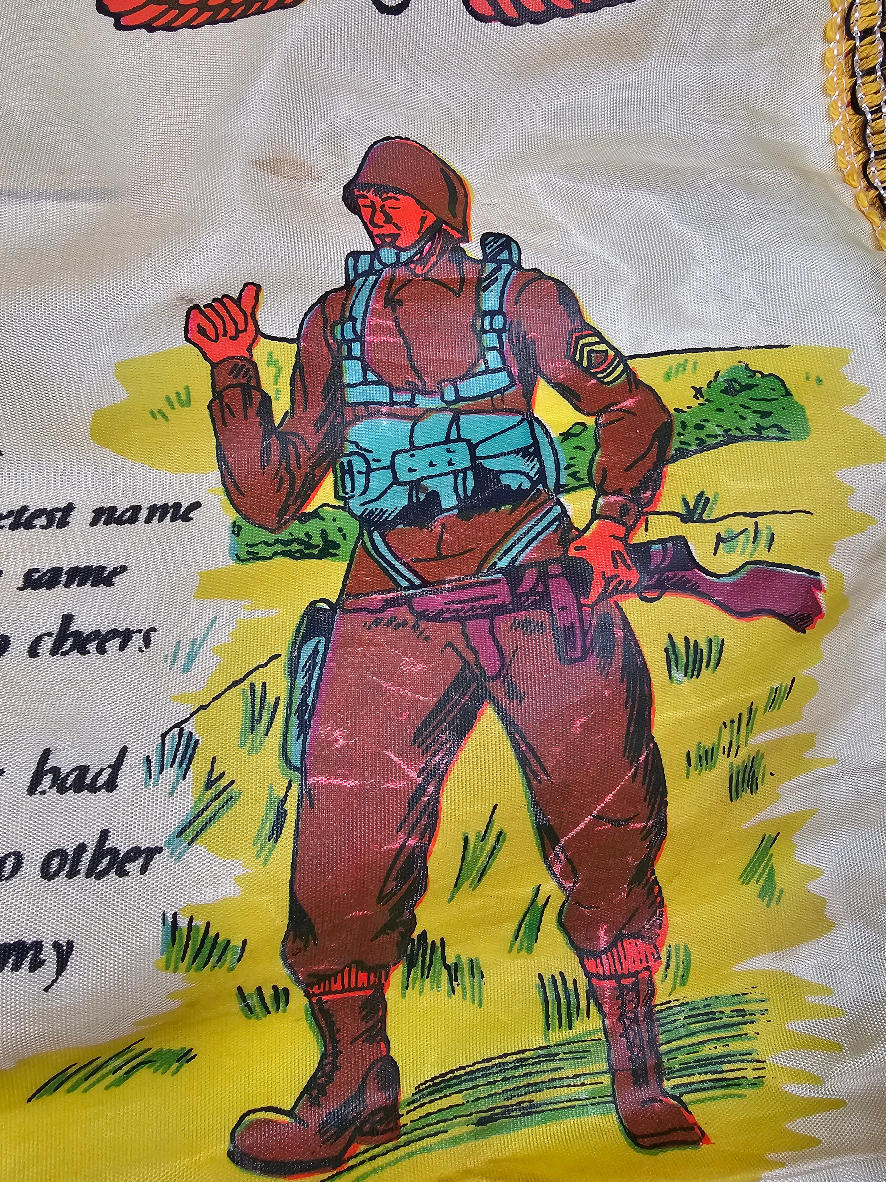 WWII FORT BRAGG PARATROOPS SWEETHEART PILLOW — image 2