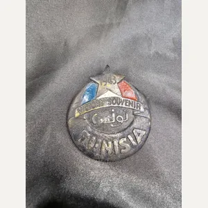 WWII SOUVENIR OF TUNISIA PIN