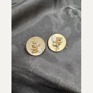 WWII ERA US NAVY SEABEES EARRINGS