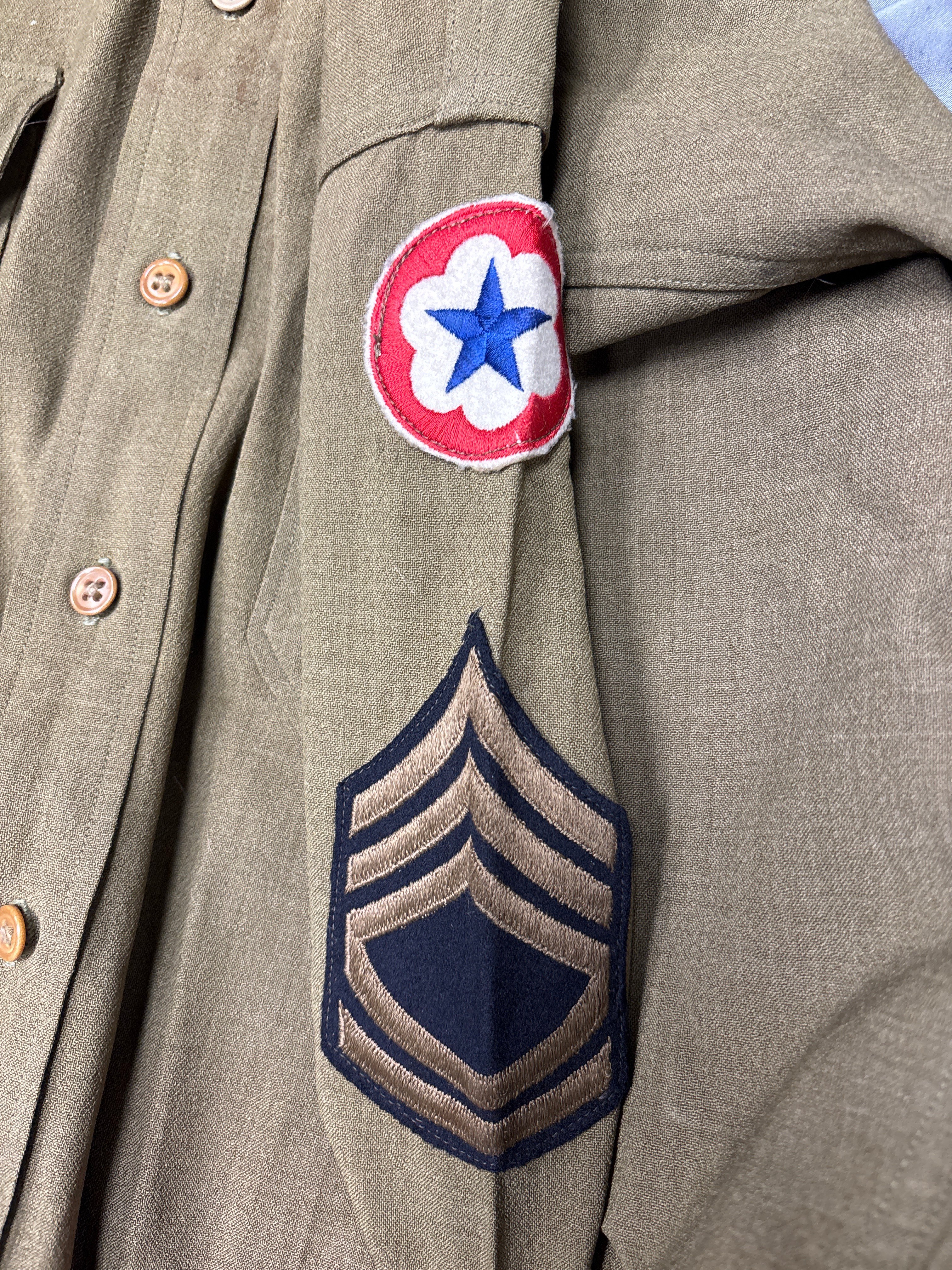WWII ERA US ETO WOOL SHIRT — image 3