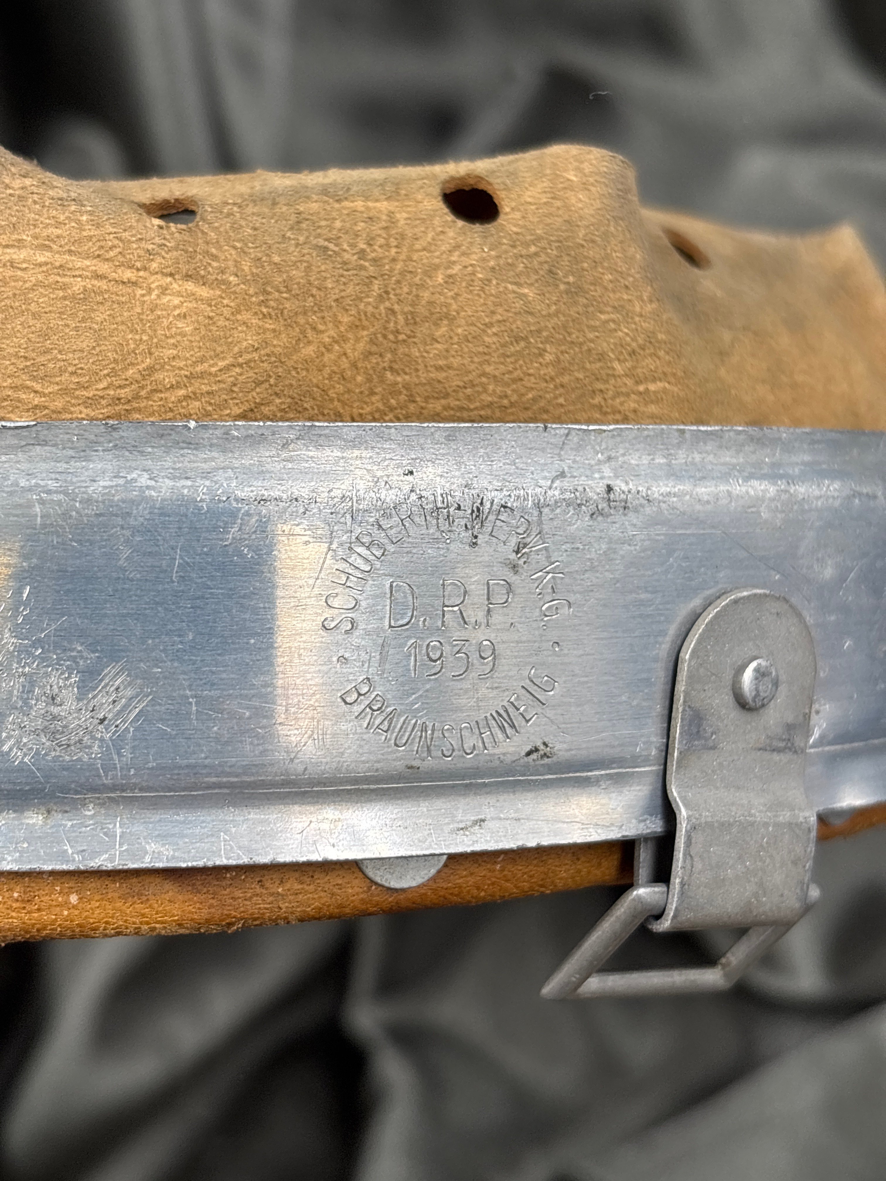 WWII GERMAN HELMET LINER WITH BAND — image 6