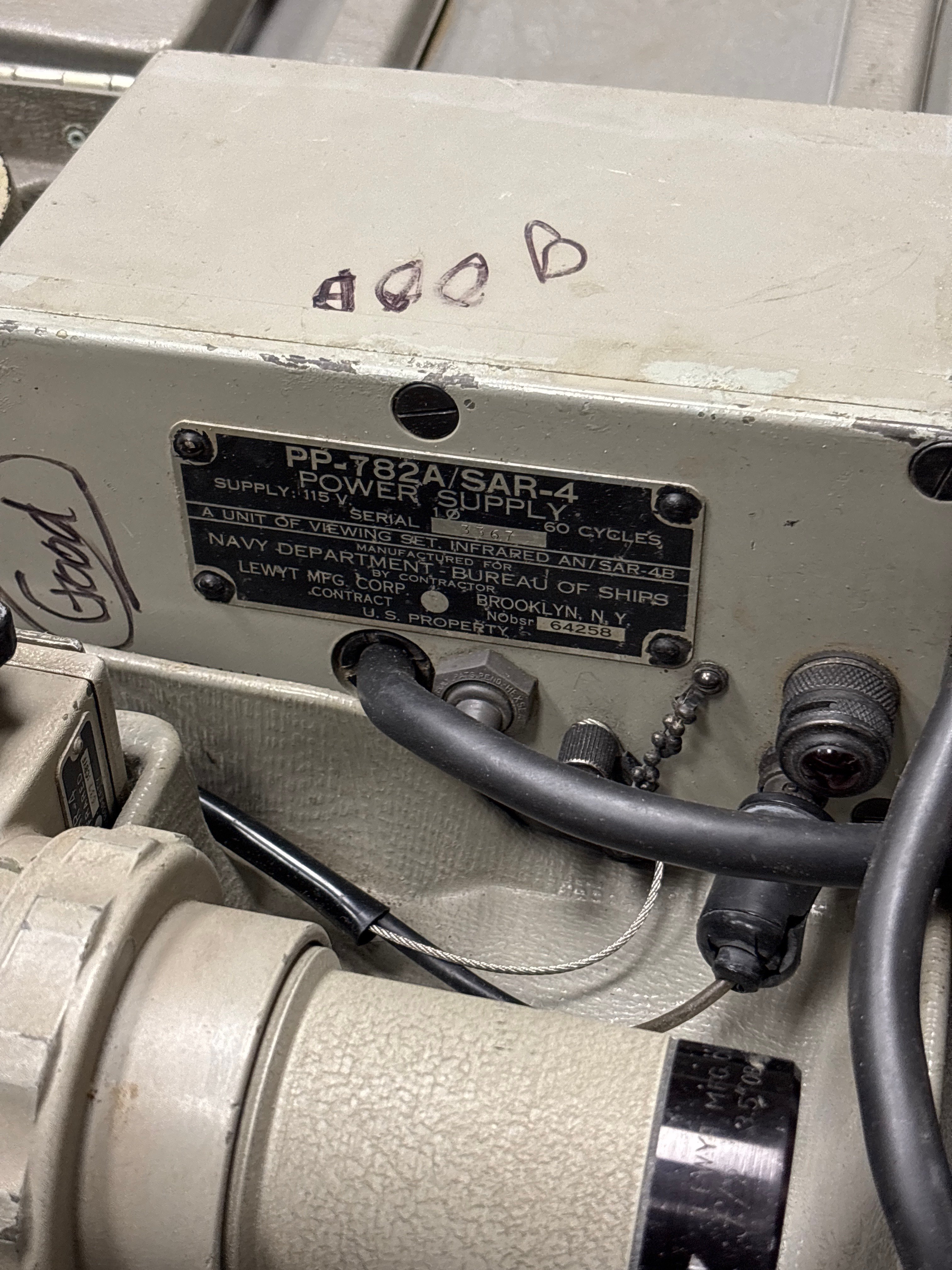 VIETNAM WAR ERA NAVY R-566A/SAR-4 INFRARED VIEWER — image 2