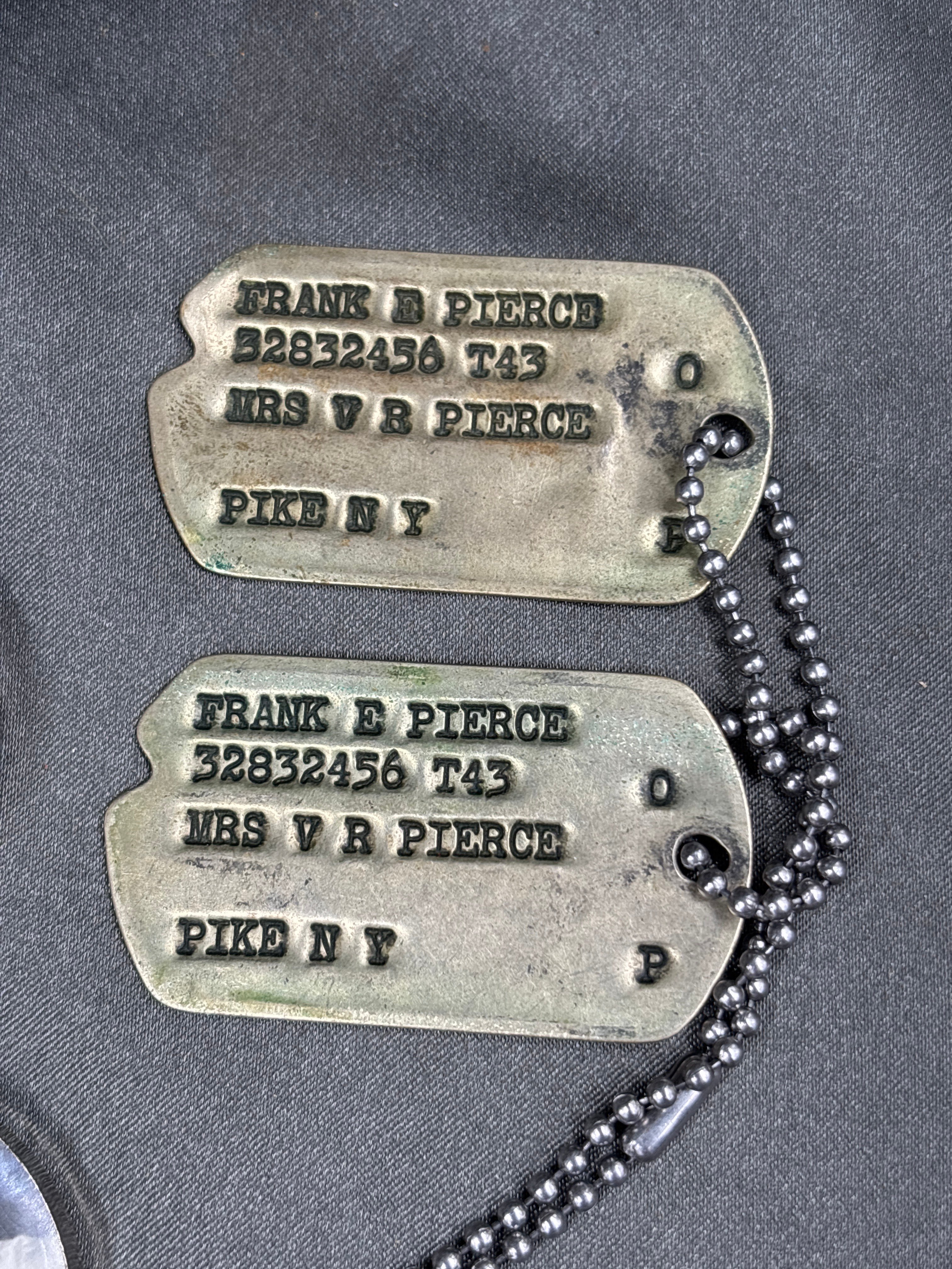 WWII US ARMY AIR CORPS DOG TAGS — image 2