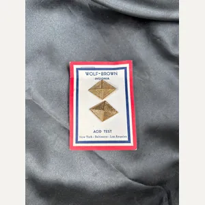 WWII ARMY WOLF BROWN FINANCE OFFICER INSIGNIA