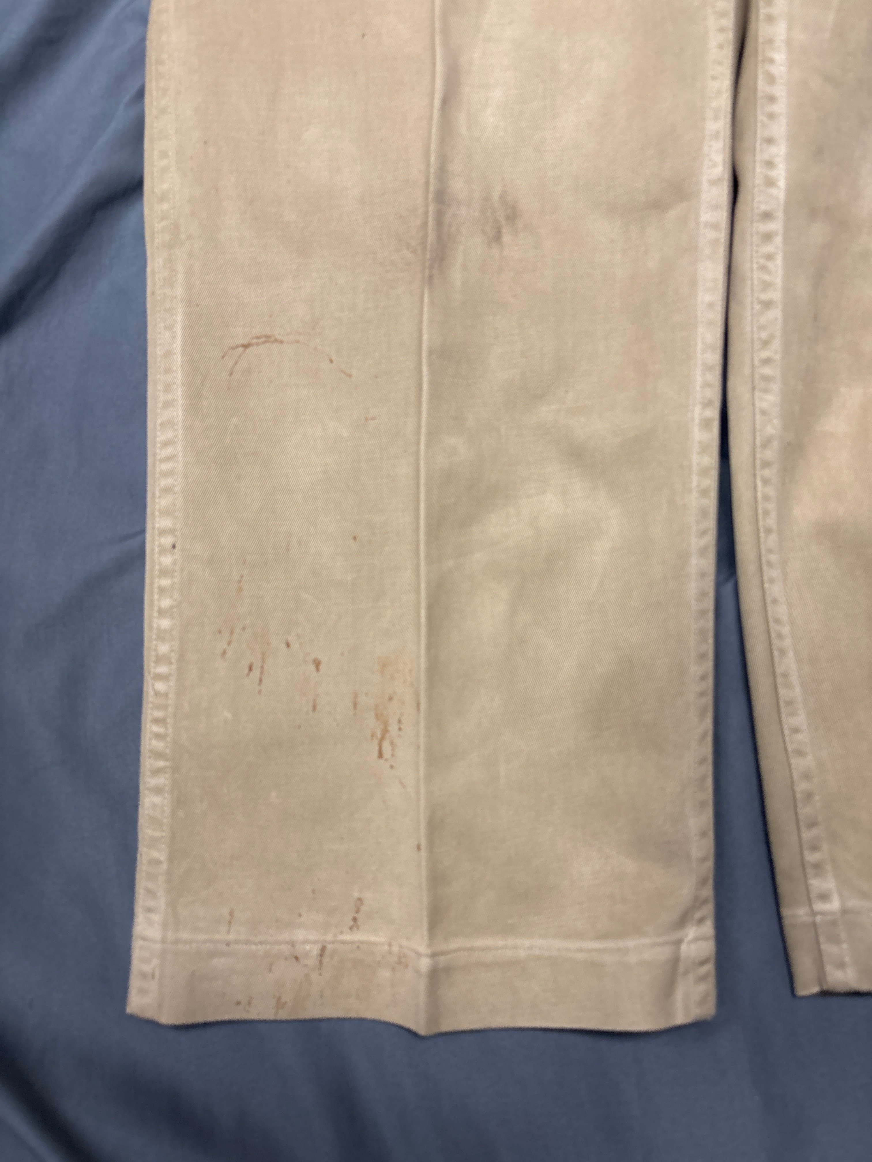 WWII US ARMY KHAKI TROUSERS SIZE 34X33 — image 2