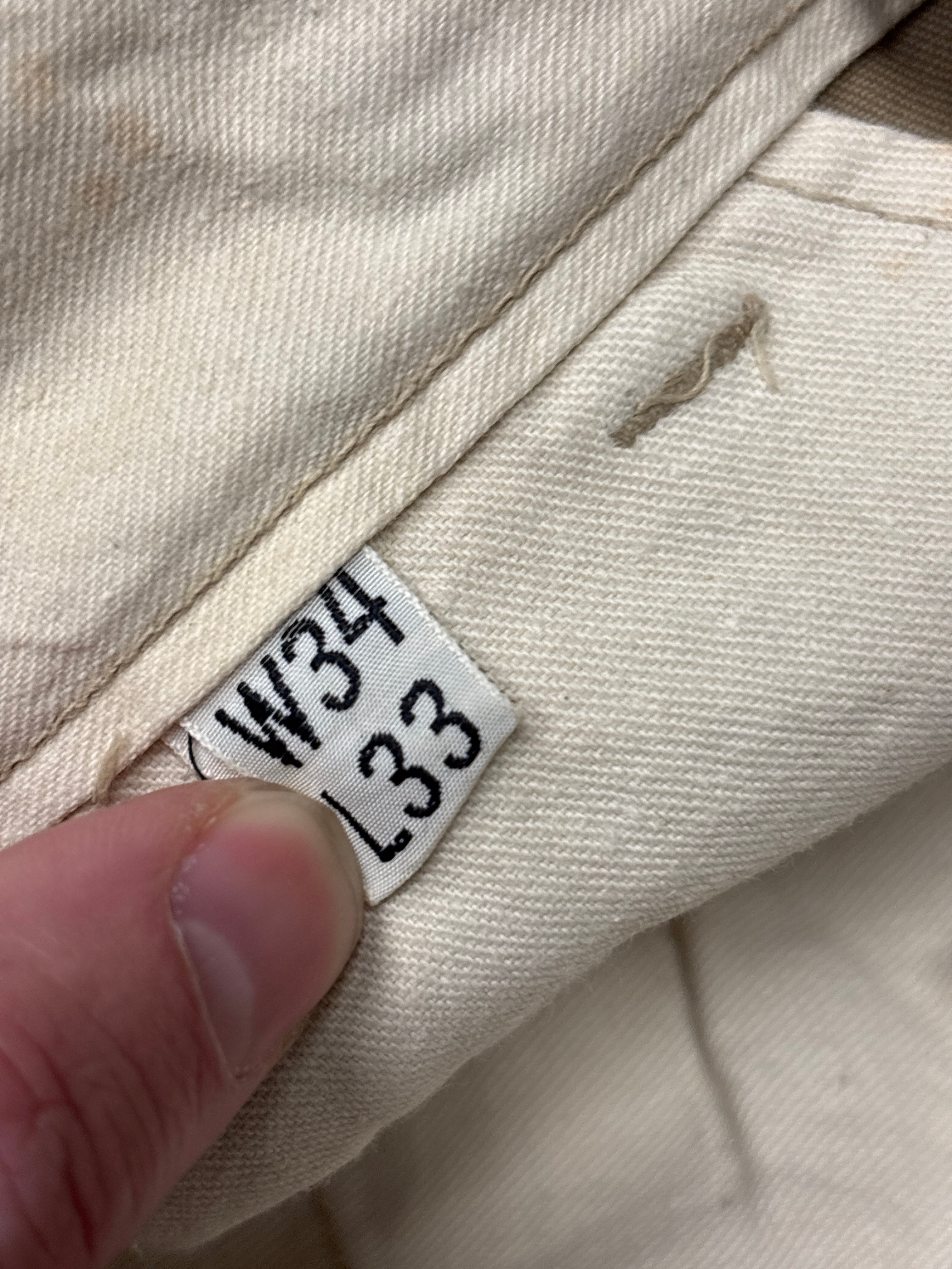 WWII US ARMY KHAKI TROUSERS SIZE 34X33 — image 3