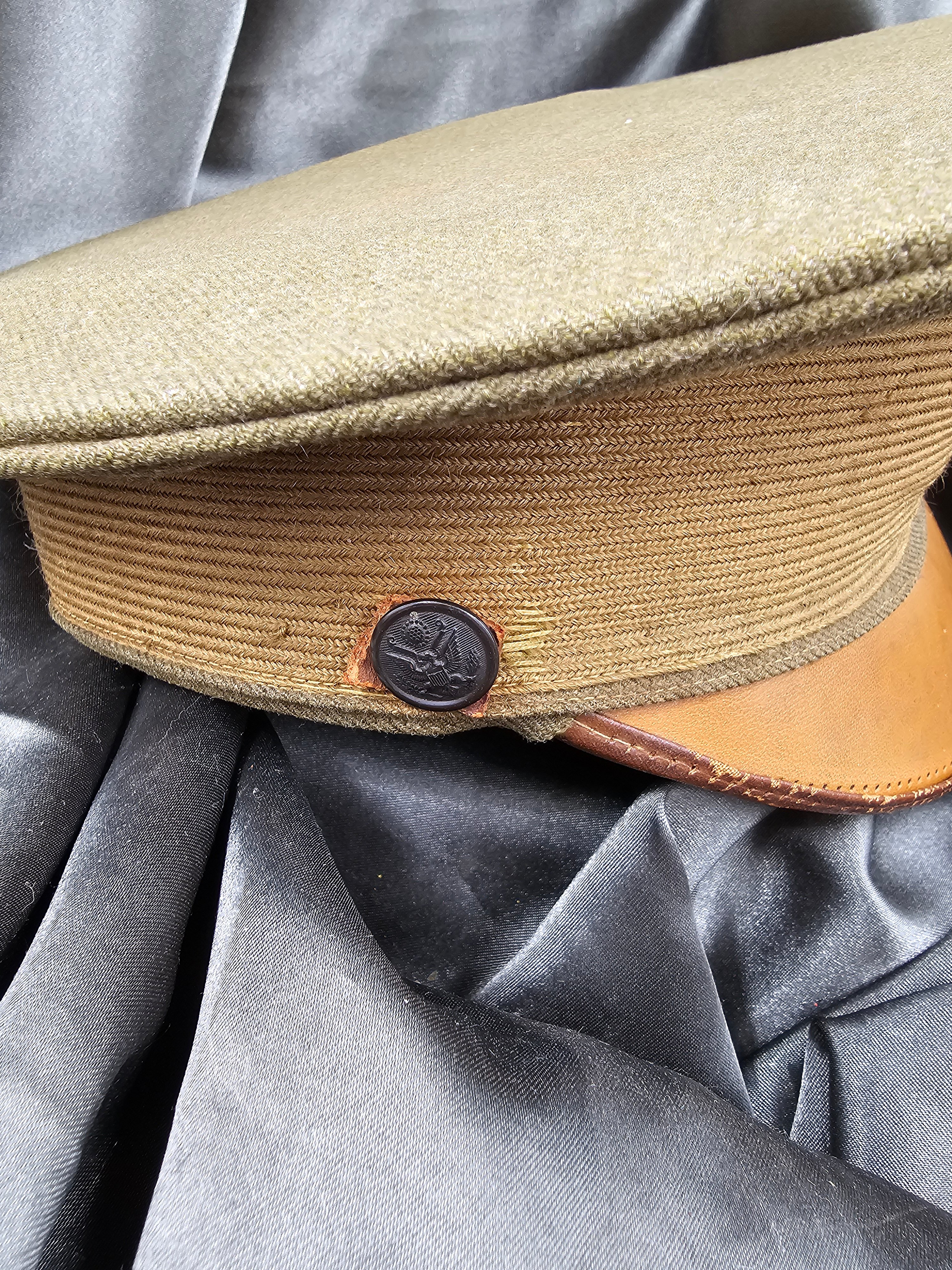WWI US ARMY OFFICER VISOR CAP — image 2