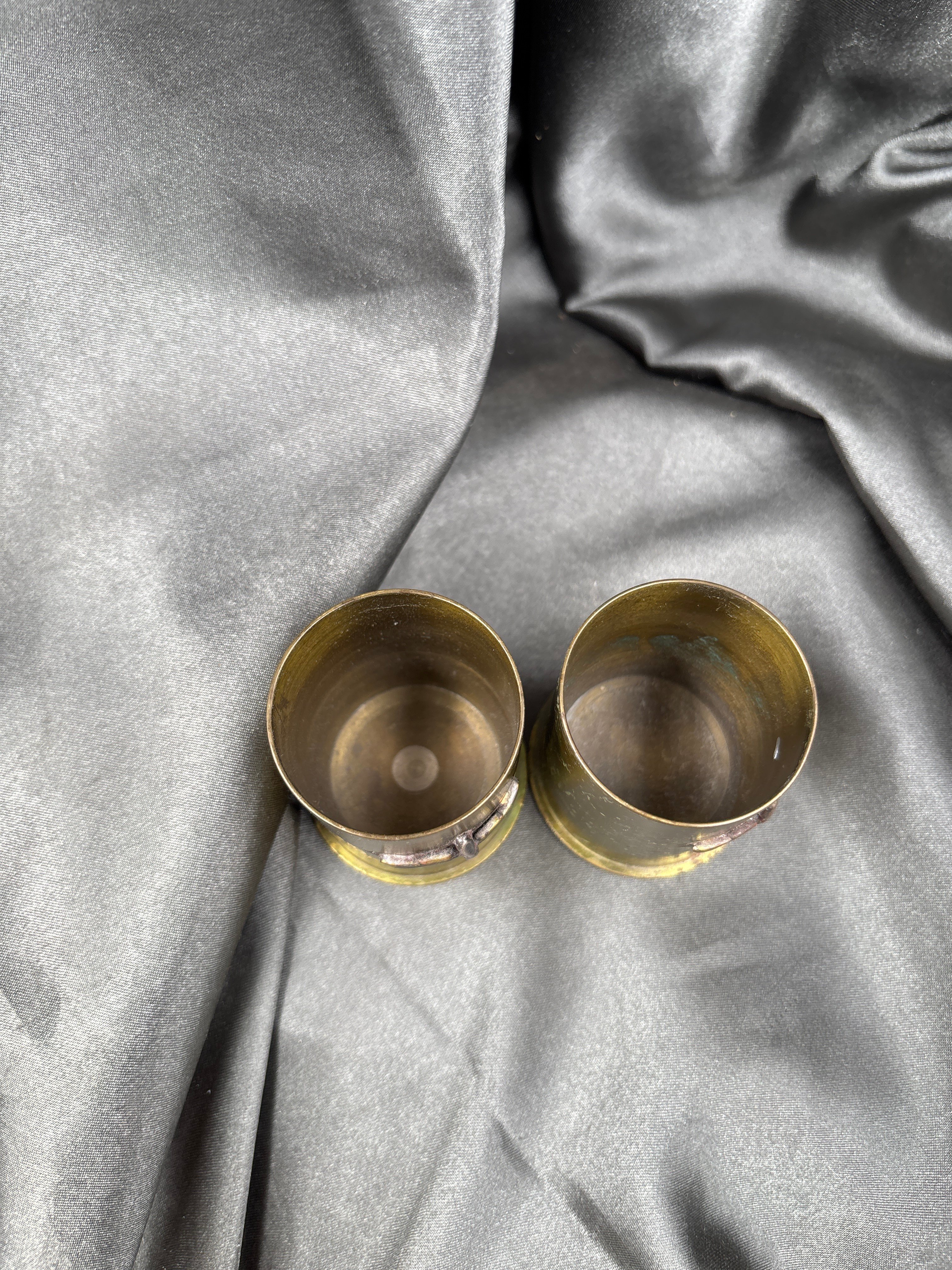 WWII US AIR CORPS TRENCH ART TUMBLERS — image 3
