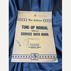 WWII SERVICE TUNE-UP SERVICE DATA BOOK