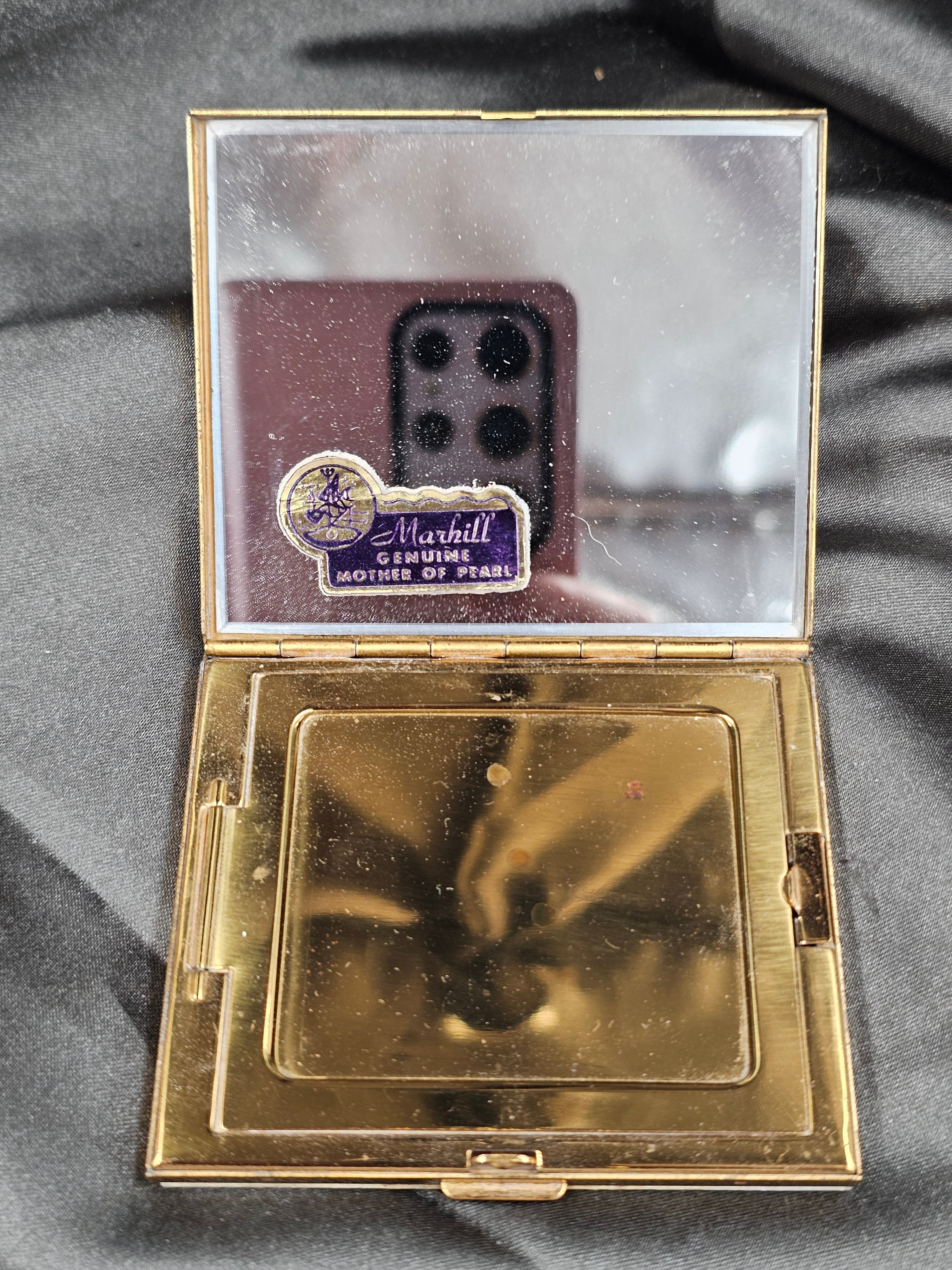 WWII AIRBORNE MOTHER OF PEARL SWEETHEART COMPACT — image 3