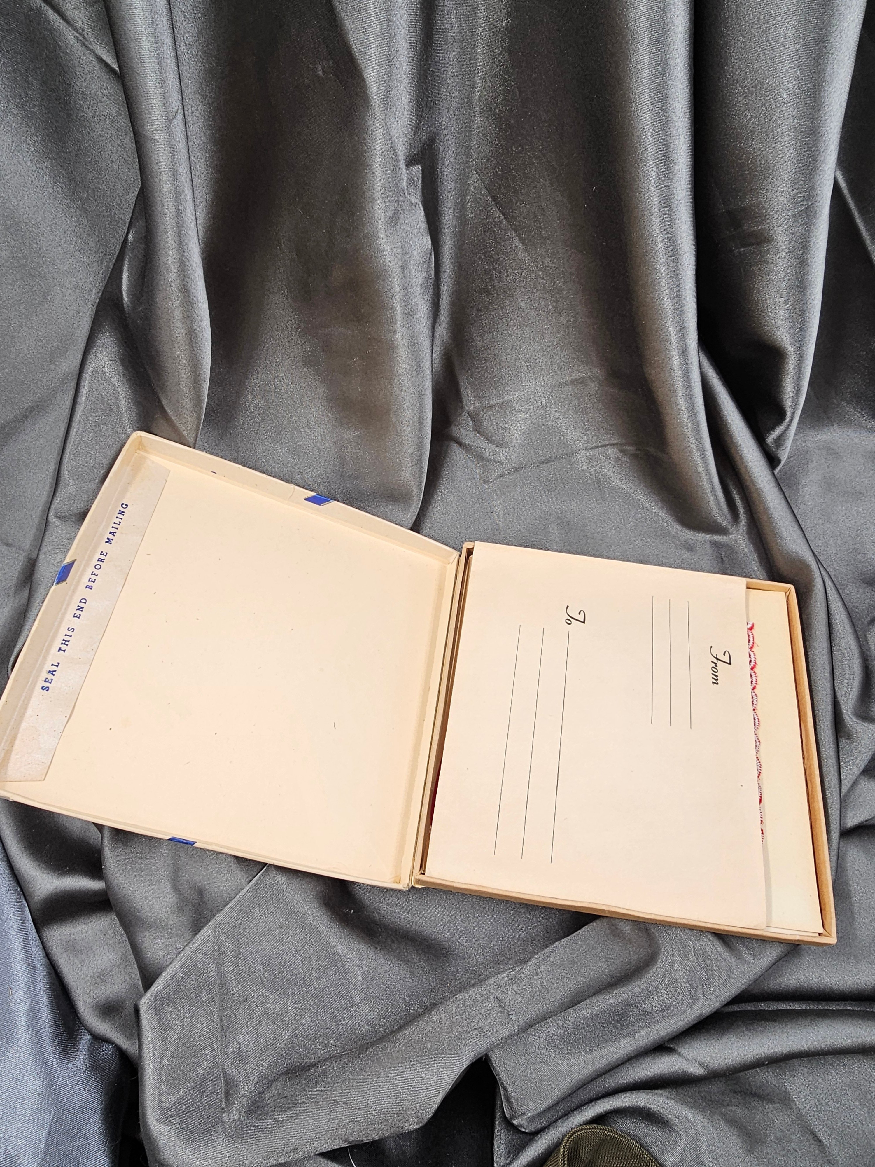 WWII SWEETHEART HANDKERCHIEF IN PX BOX — image 2