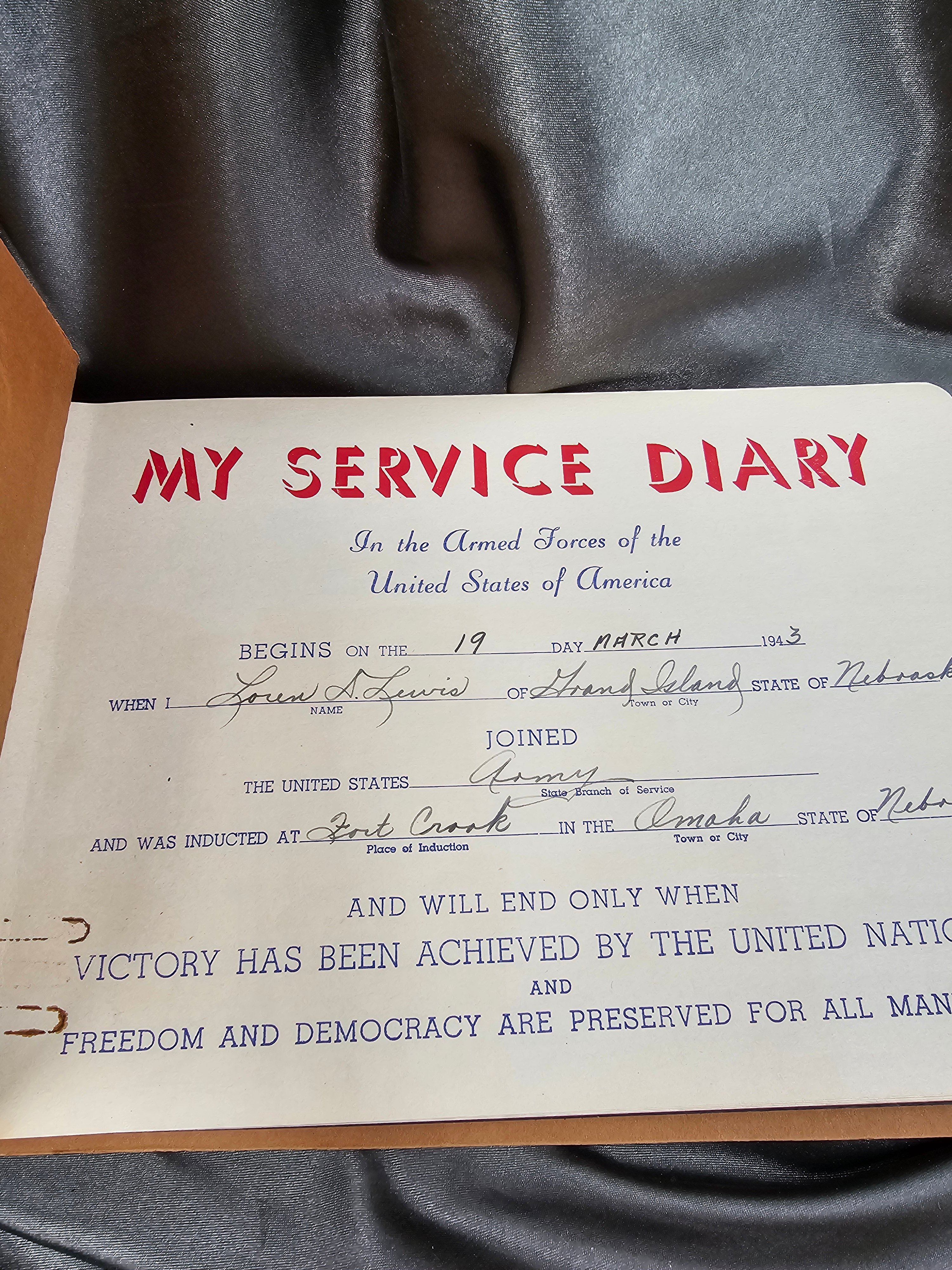 WWII SOLDIERS SERVICE ALBUM — image 2