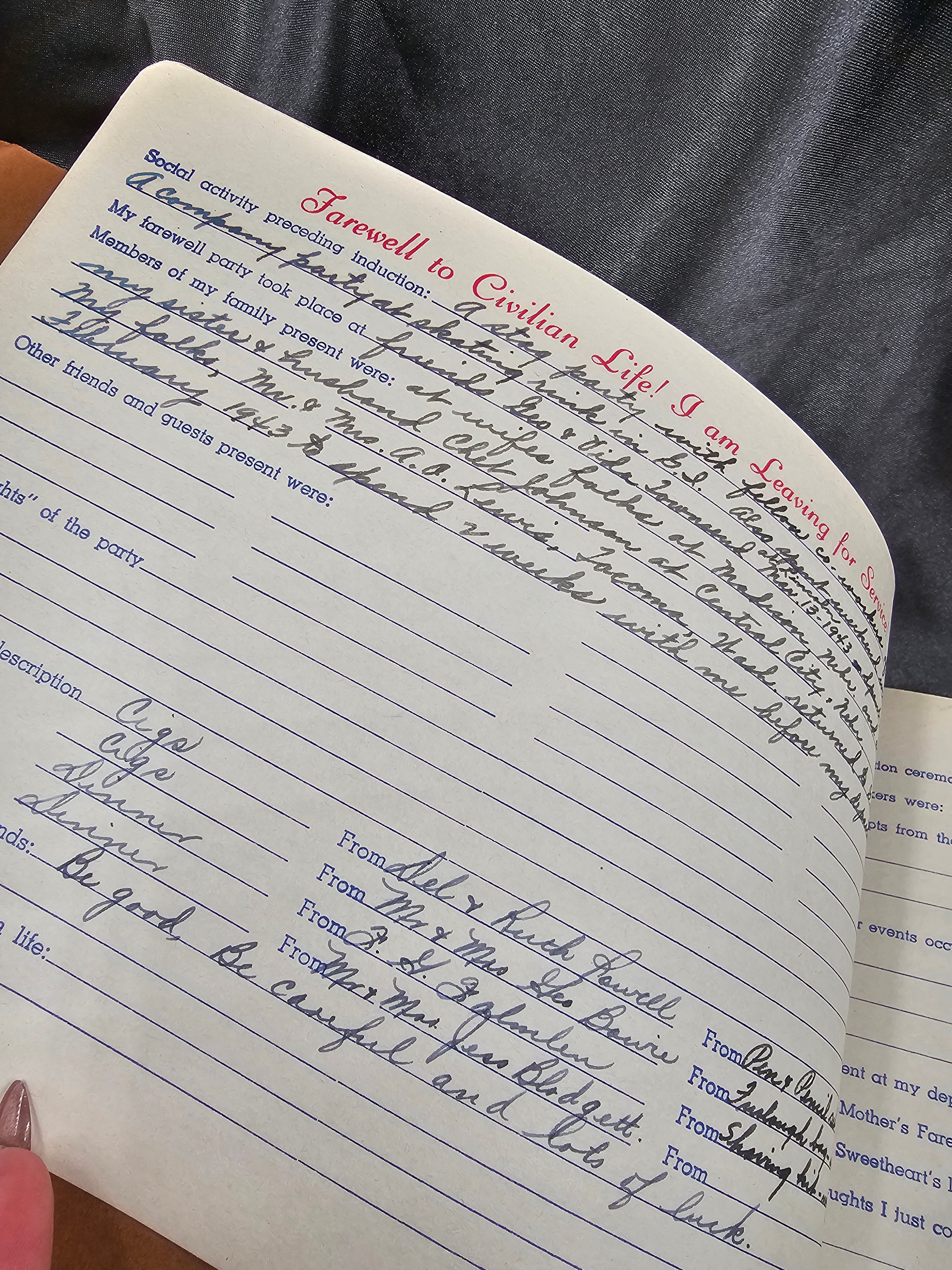 WWII SOLDIERS SERVICE ALBUM — image 3