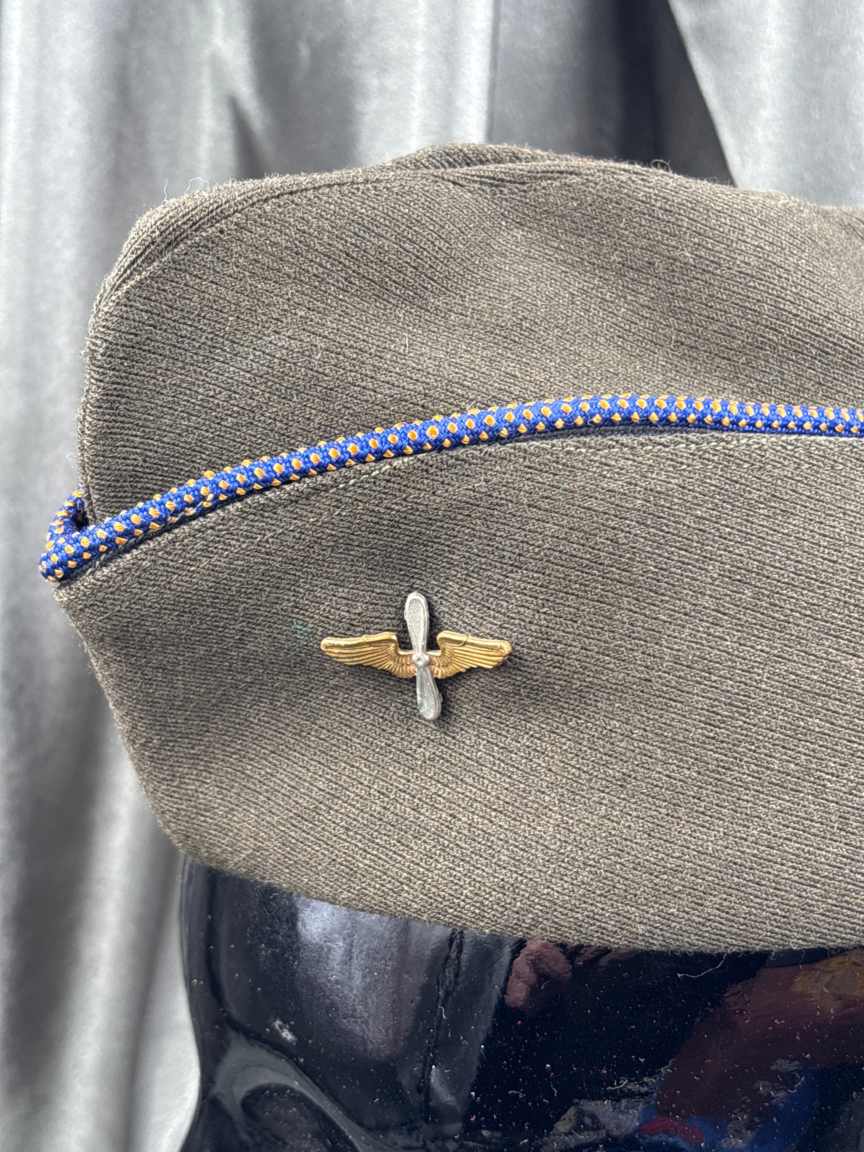 WWII US ENLISTED AIR CORPS OVERSEAS CAP — image 2