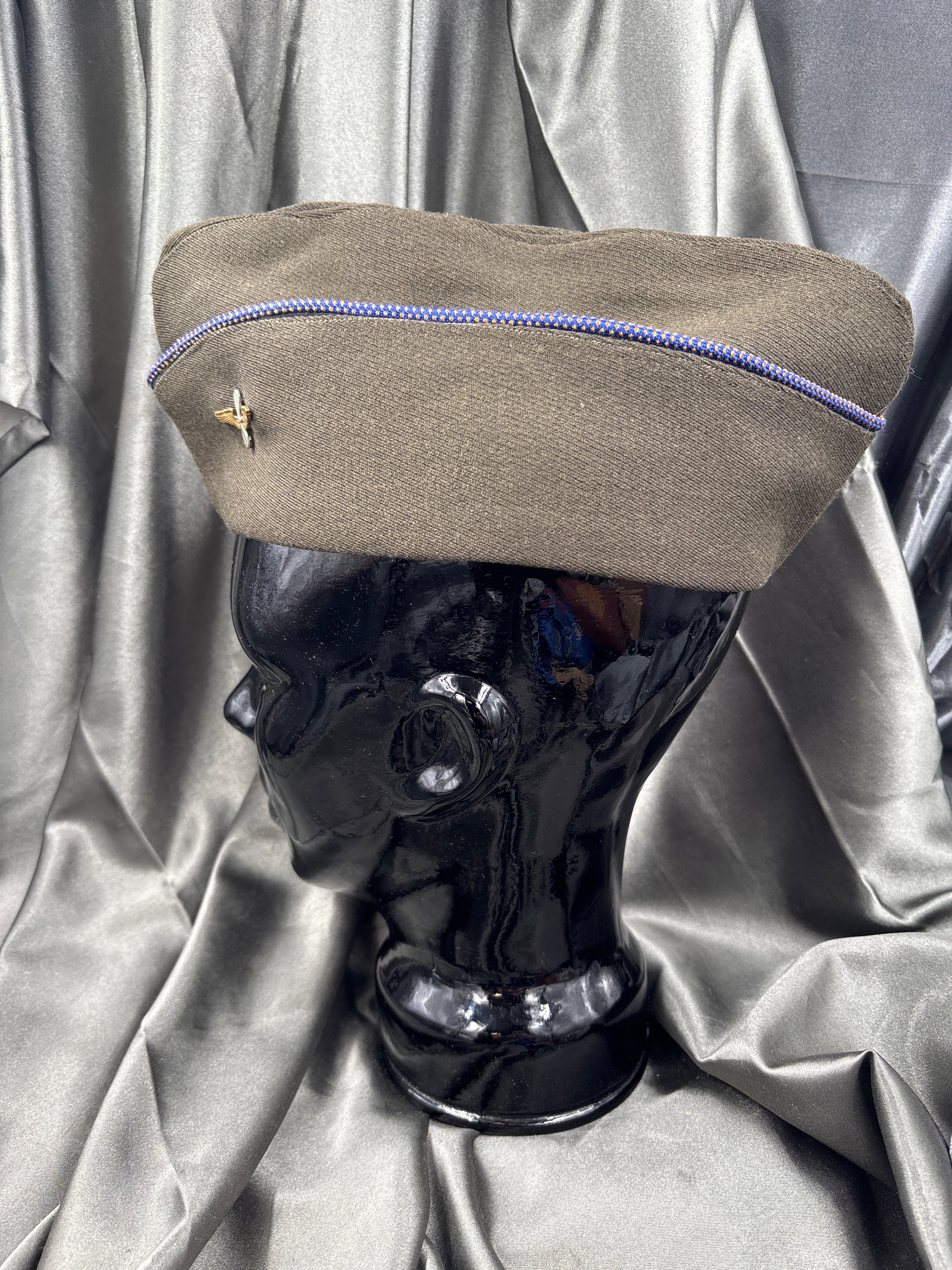 WWII US ENLISTED AIR CORPS OVERSEAS CAP — image 3