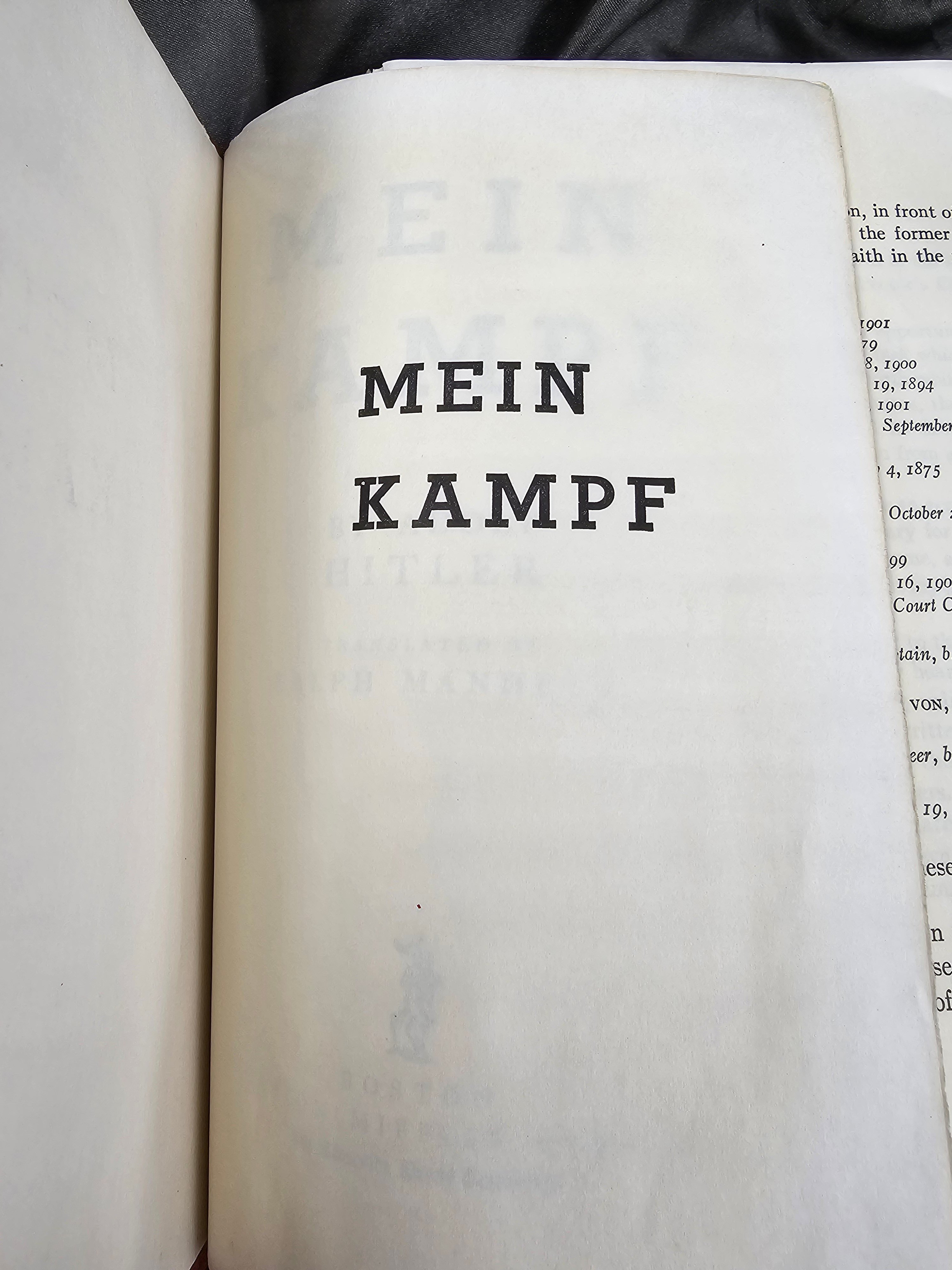 WWII 1943 EDITION ENGLISH VERSION OF MEIN KAMPF — image 4