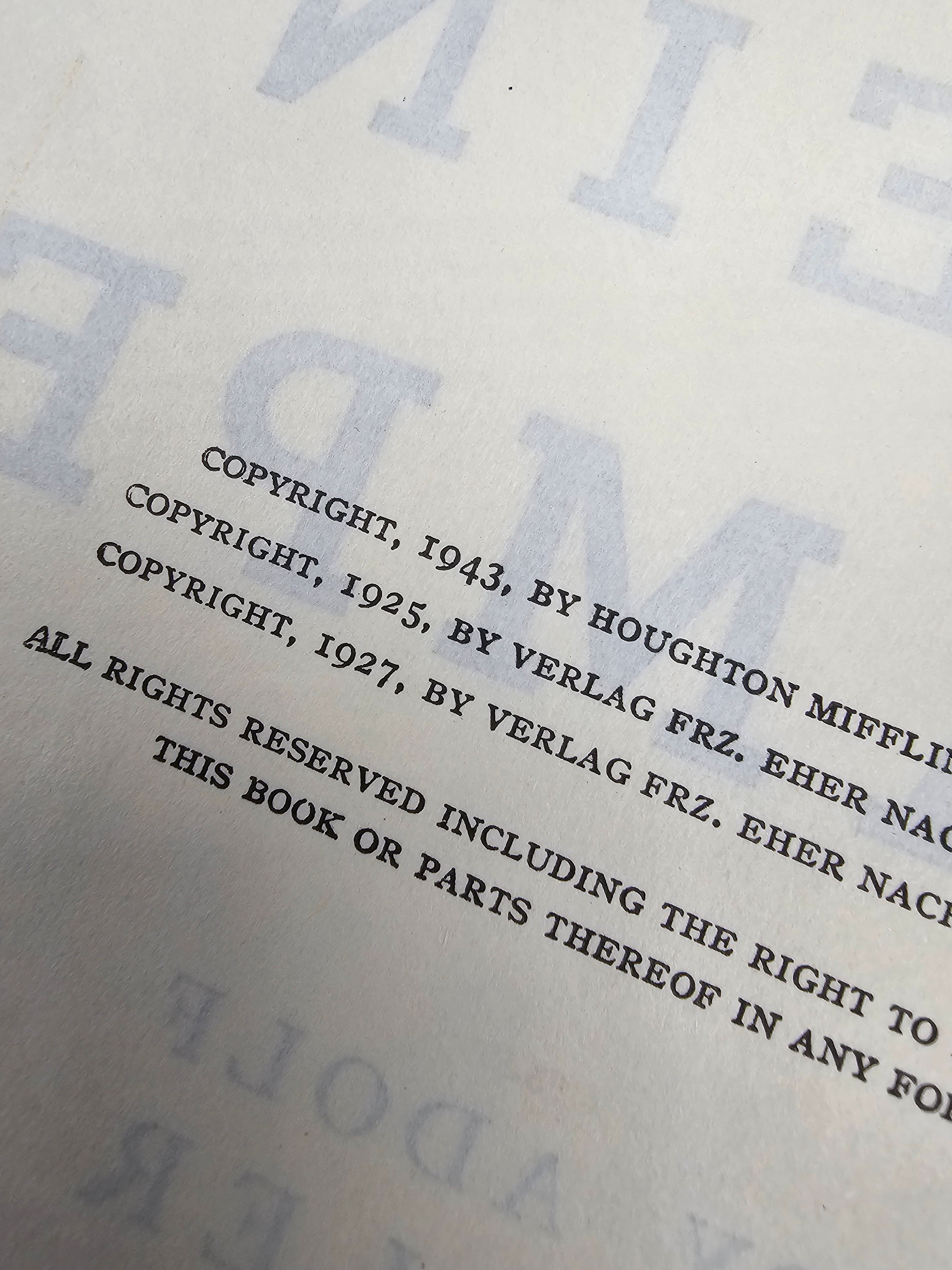 WWII 1943 EDITION ENGLISH VERSION OF MEIN KAMPF — image 6