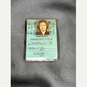 WWII BARKSDALE FIELD SPOUSE BADGE