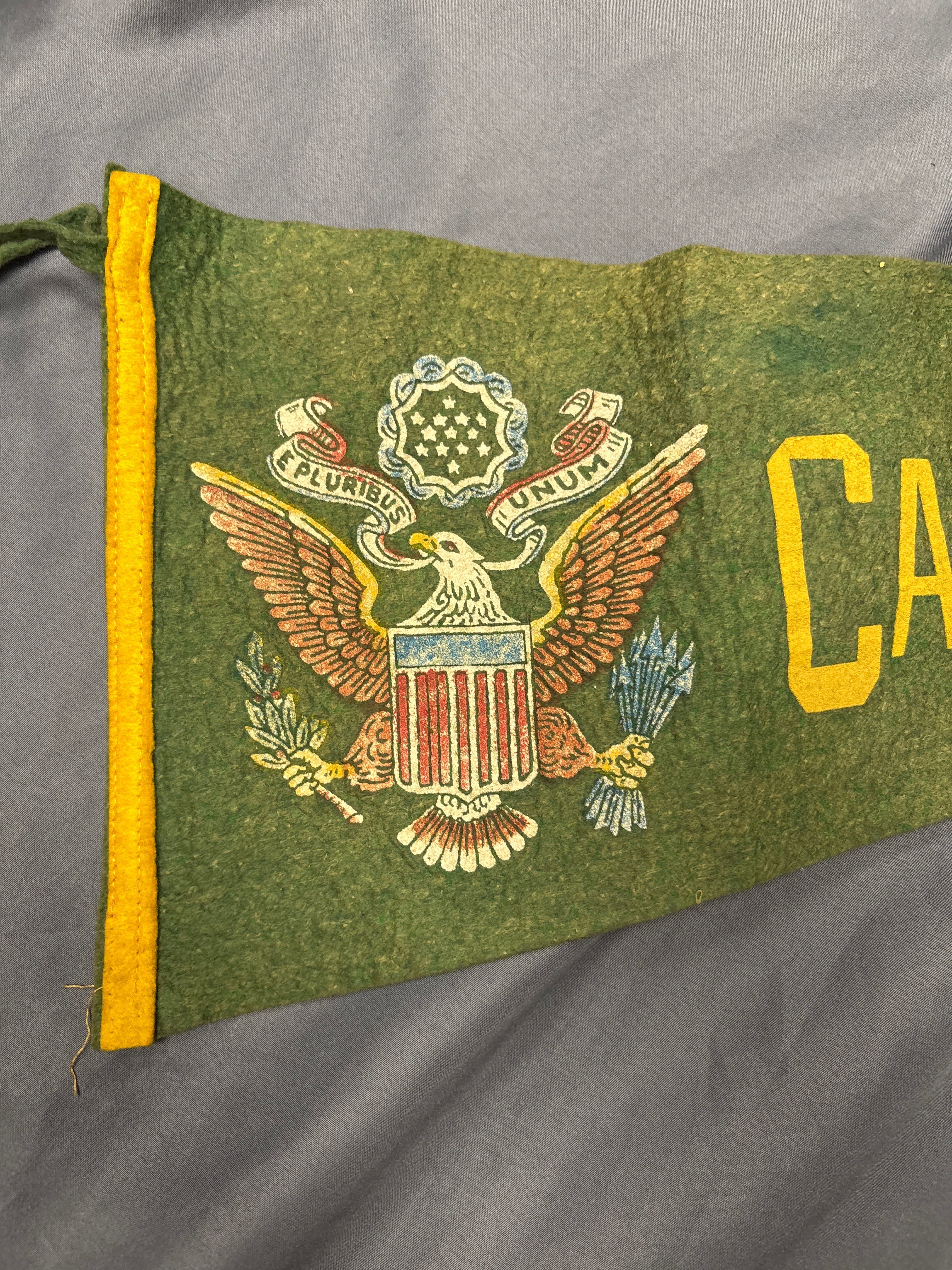 WWII CAMP CLAIRBORNE PENNANT — image 2