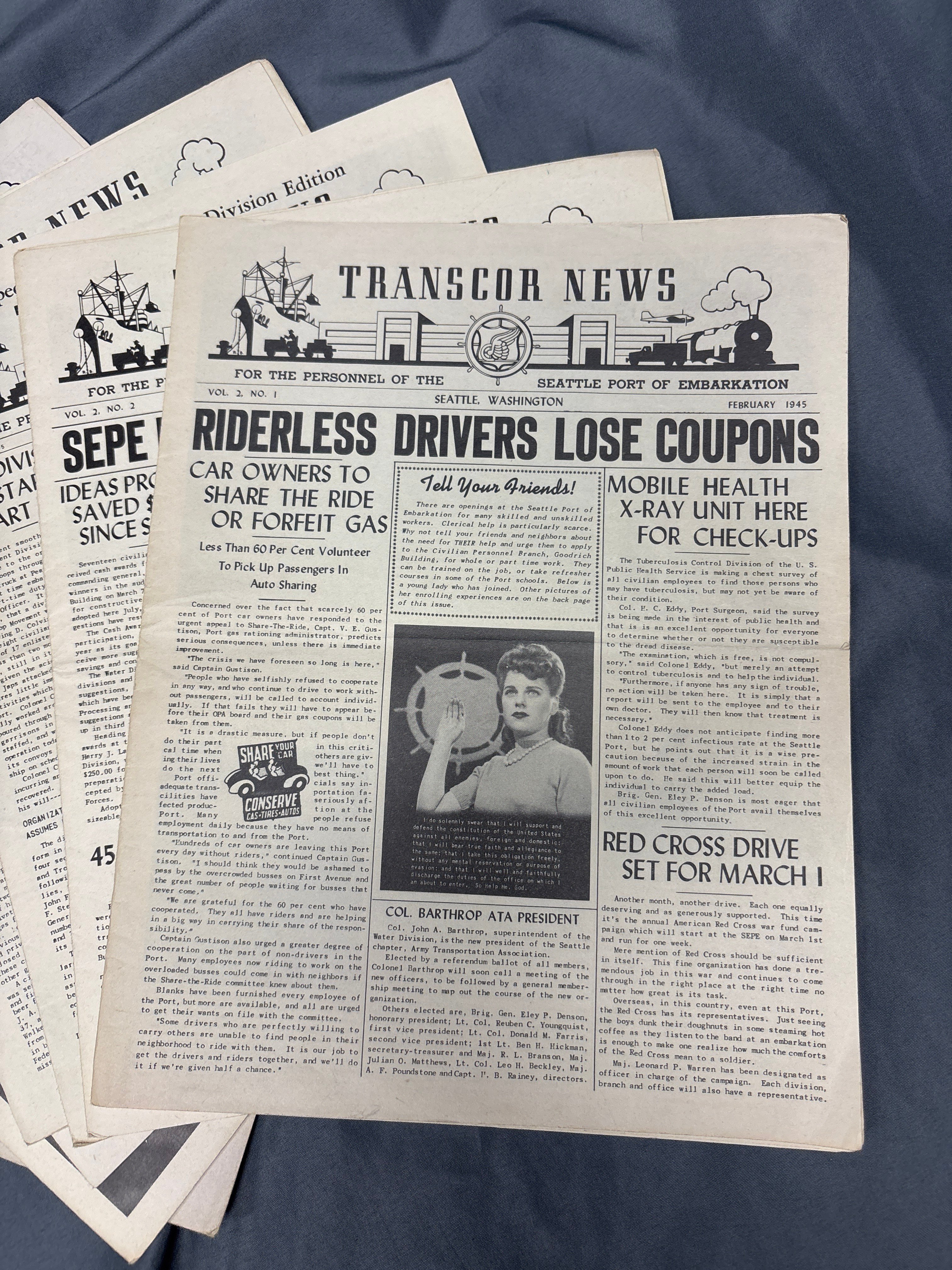 WWII TRANSPORTATION CORPS TRANSCOR NEWS NEWSLETTERS — image 4
