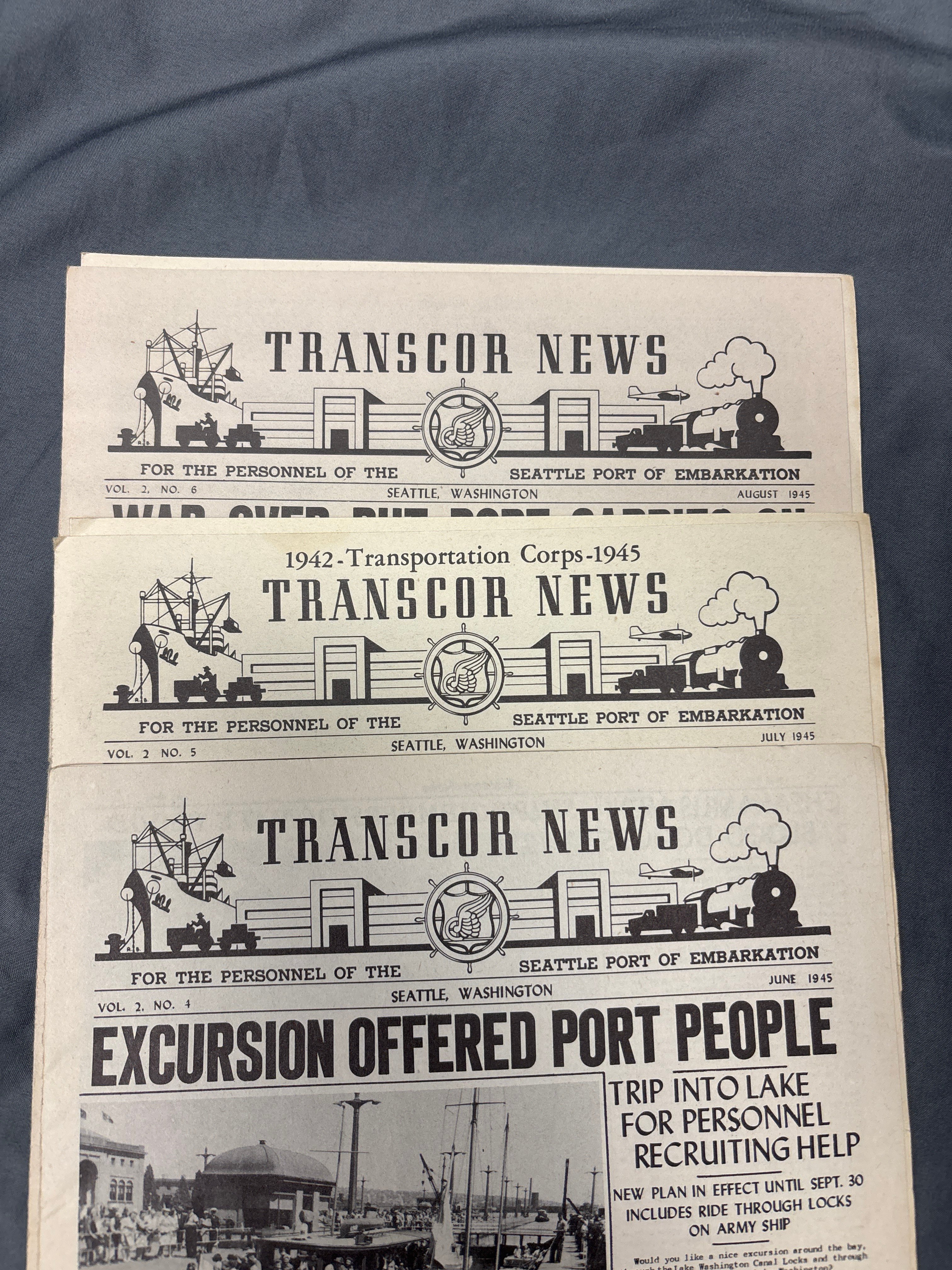 WWII TRANSPORTATION CORPS TRANSCOR NEWS NEWSLETTERS — image 5