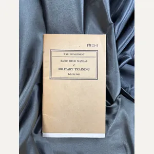 WWII US MILITARY TRAINING MANUAL