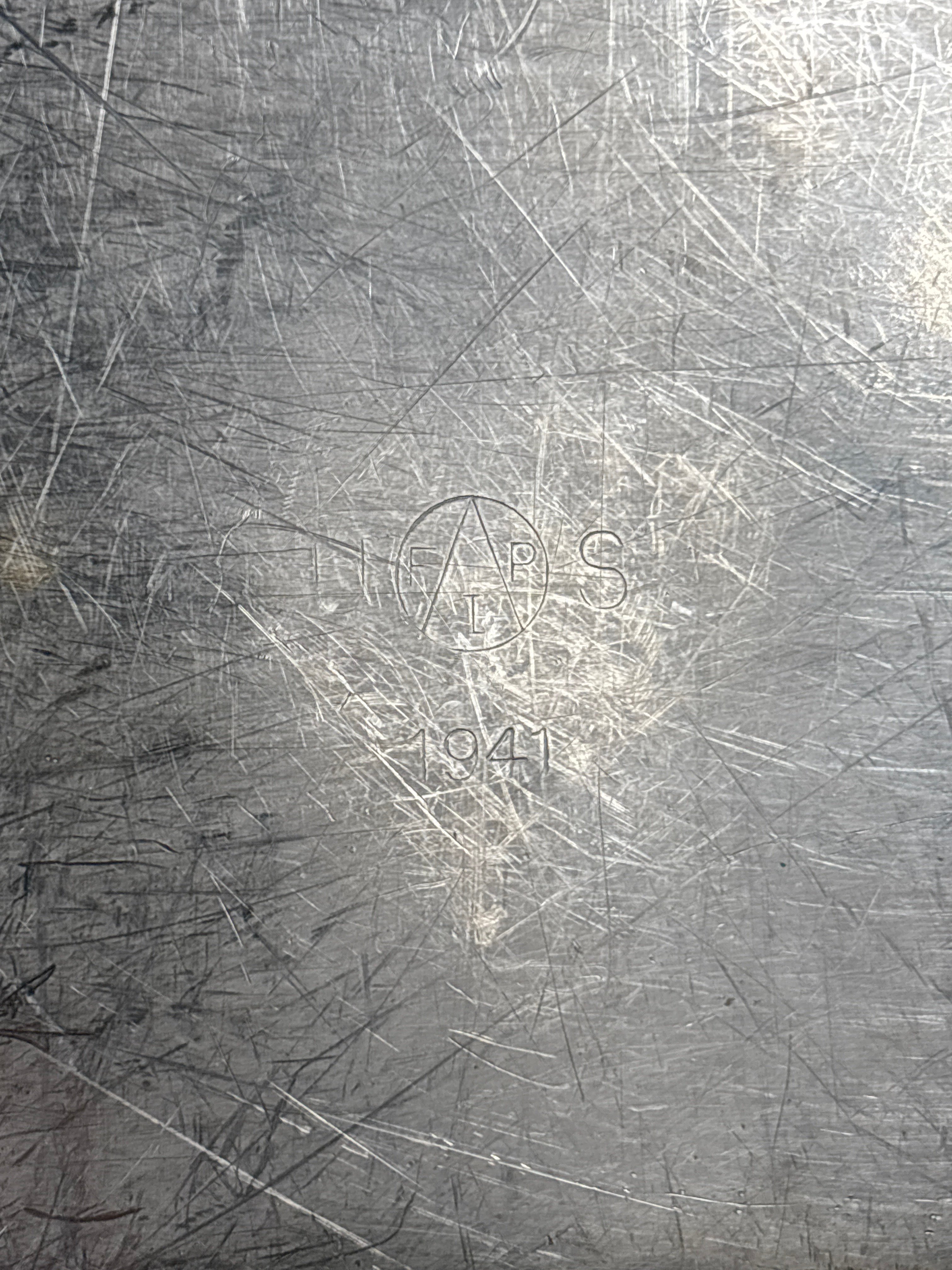 WWII 1941 DATED US STEEL MESS TRAY — image 3