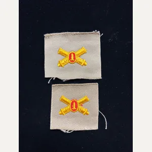 WWII US COAST ARTILLERY OFFICER CLOTH INSIGNIA