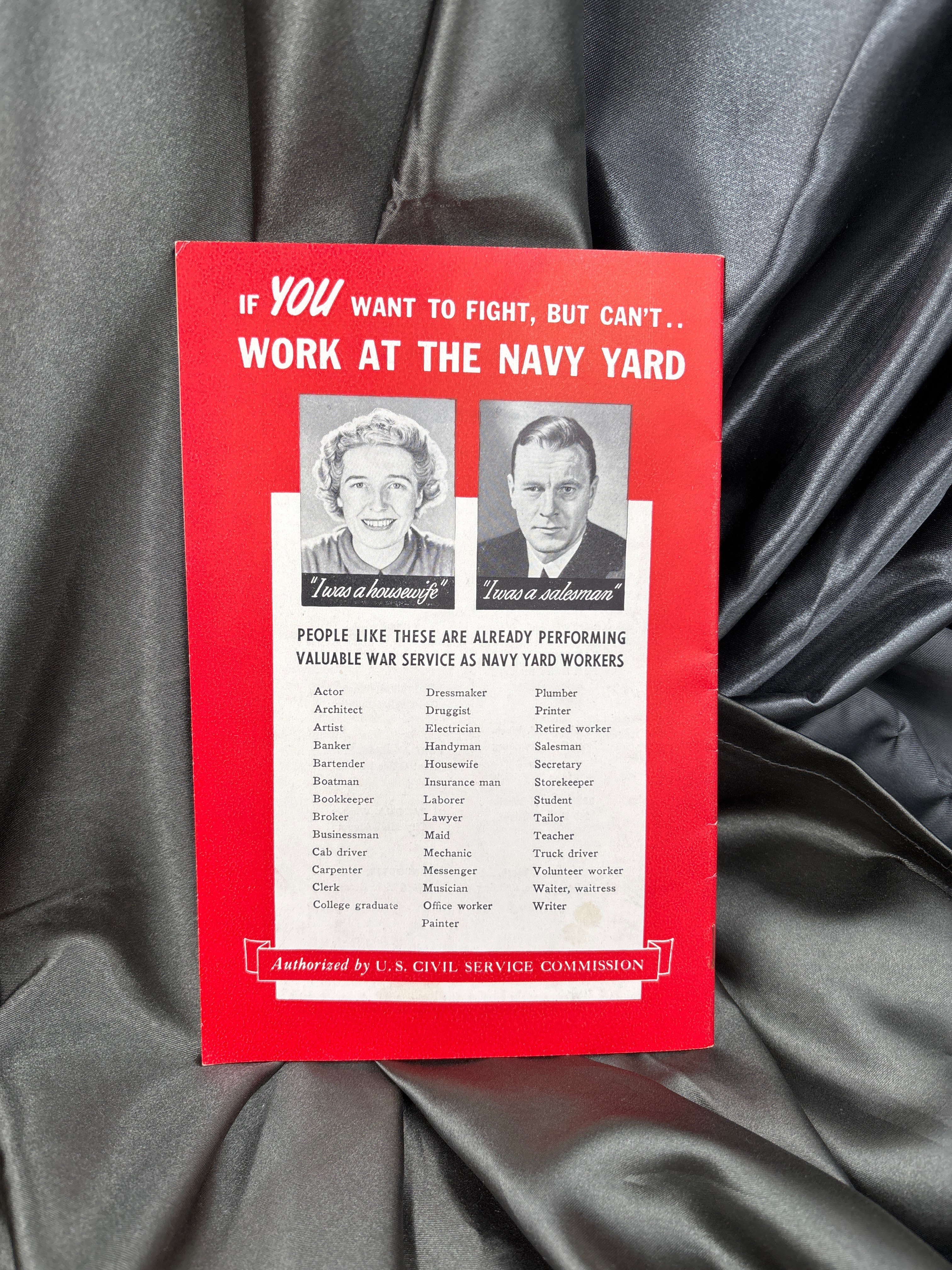 WWII PUGET SOUND NAVY YARD KEEP THE SHIPS FIGHTING BOOKLET — image 2