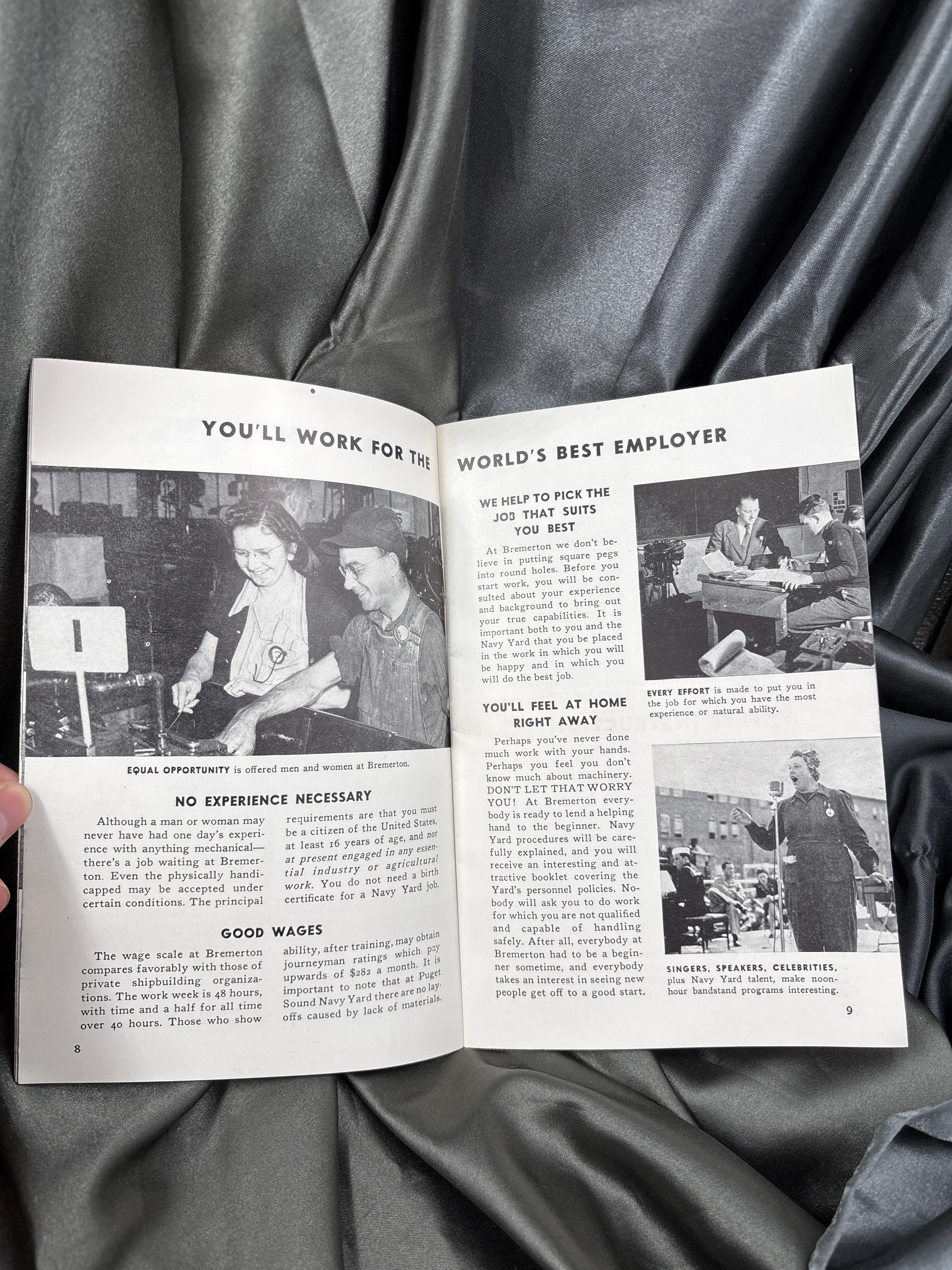 WWII PUGET SOUND NAVY YARD KEEP THE SHIPS FIGHTING BOOKLET — image 3