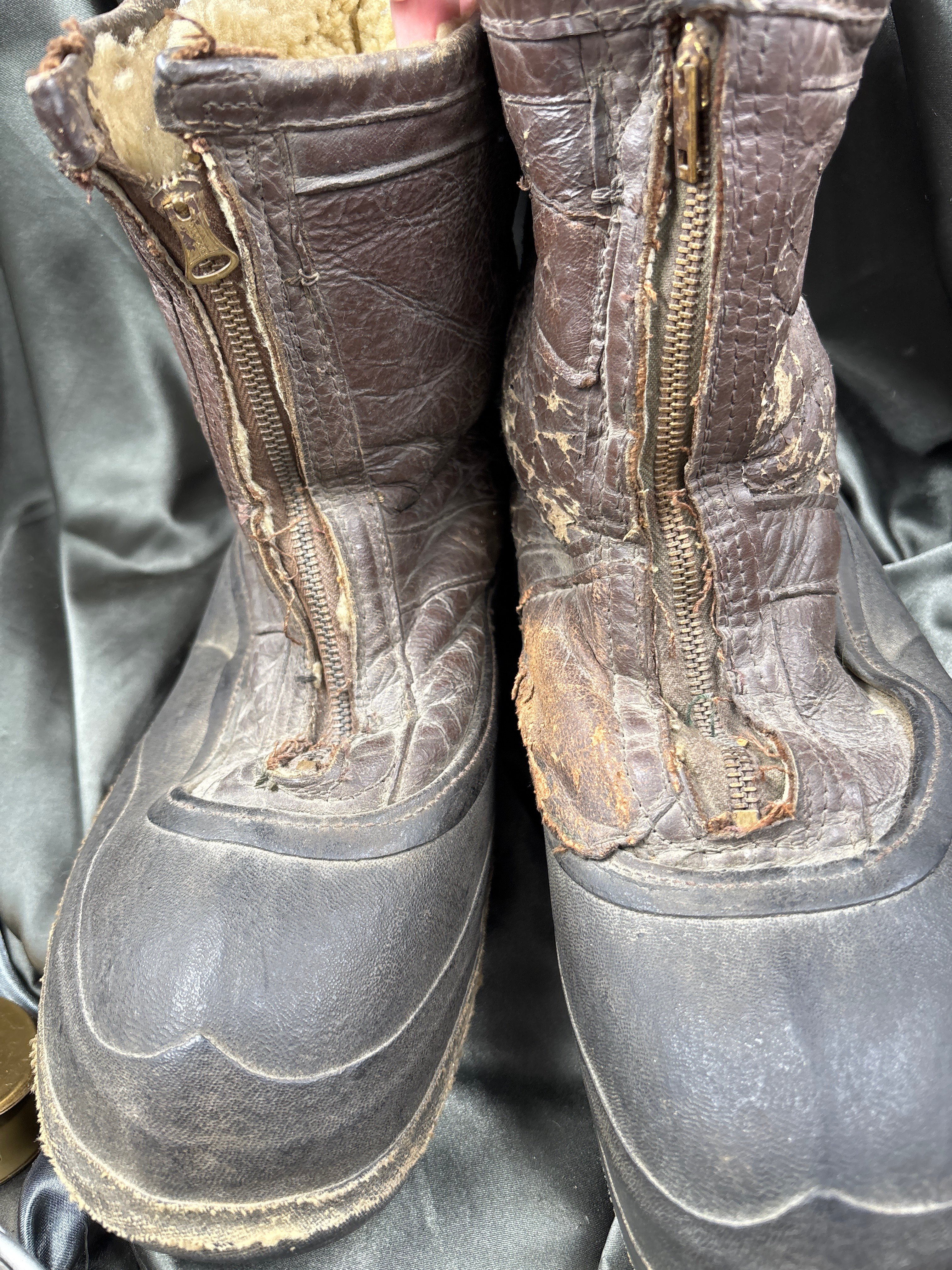 WWII AIR CORPS A-6 FLIGHT BOOTS — image 5
