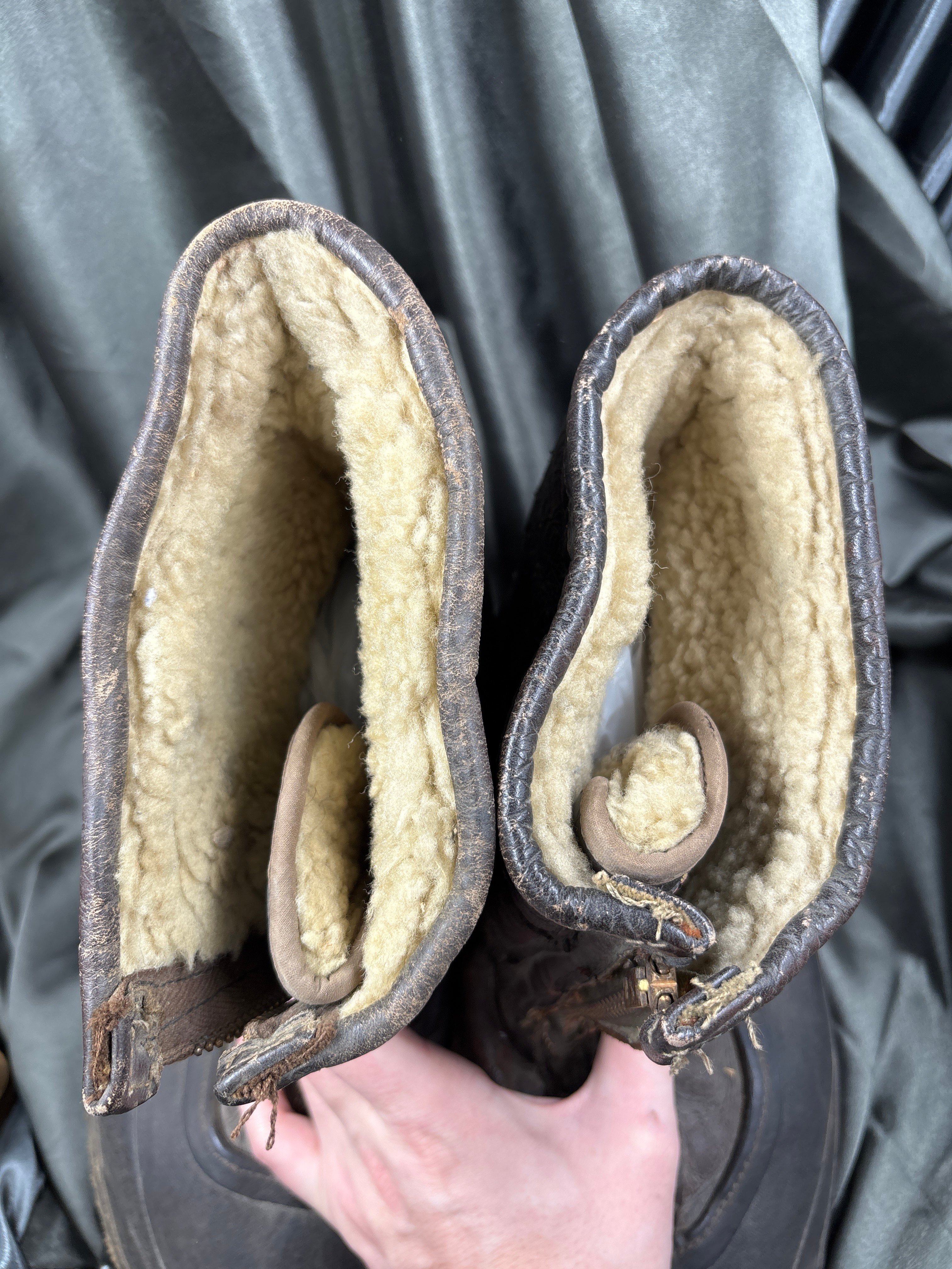 WWII AIR CORPS A-6 FLIGHT BOOTS — image 8