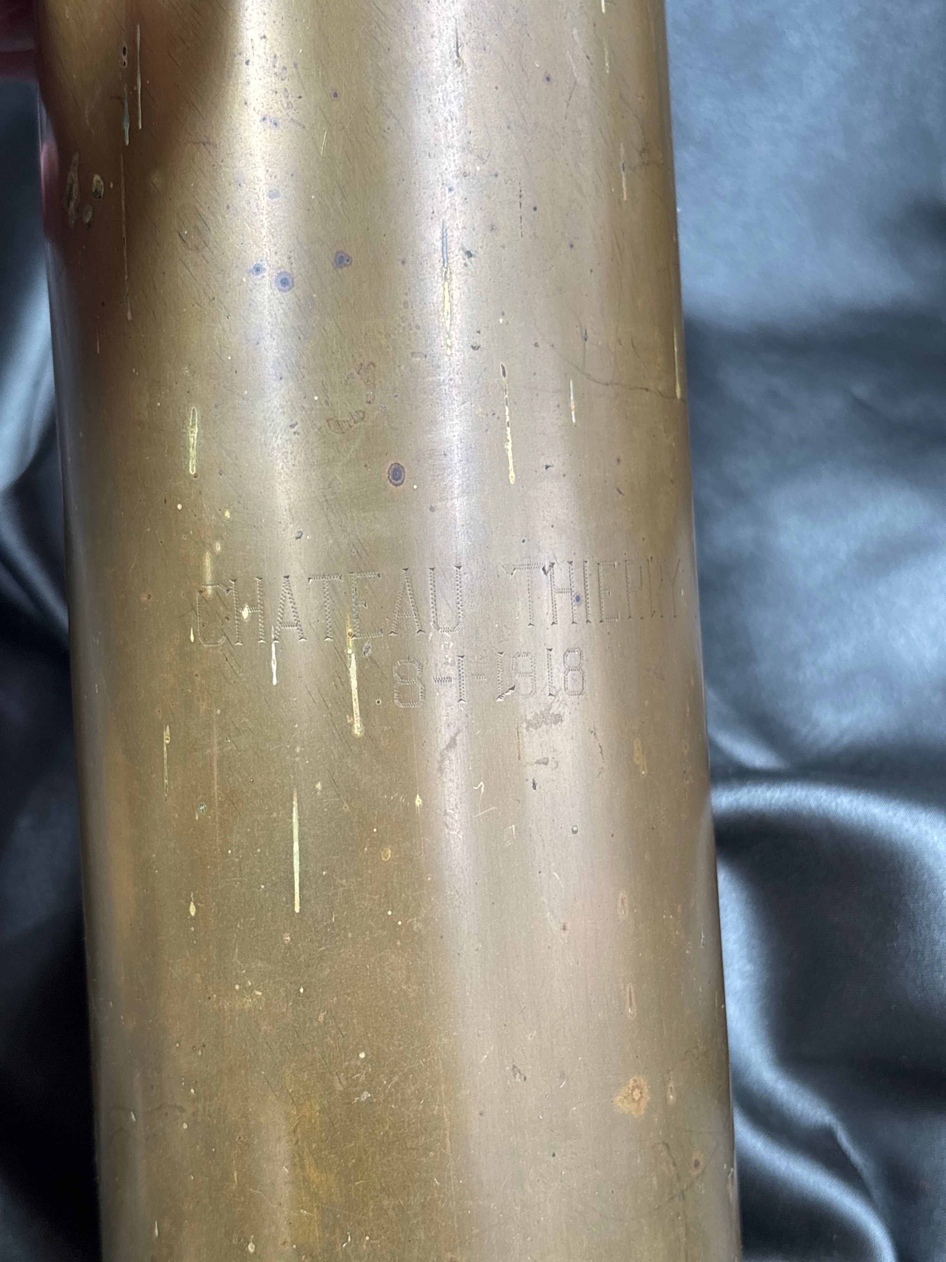 WWI GERMAN SHELL TRENCH ART CHATEAU THIERRY — image 2