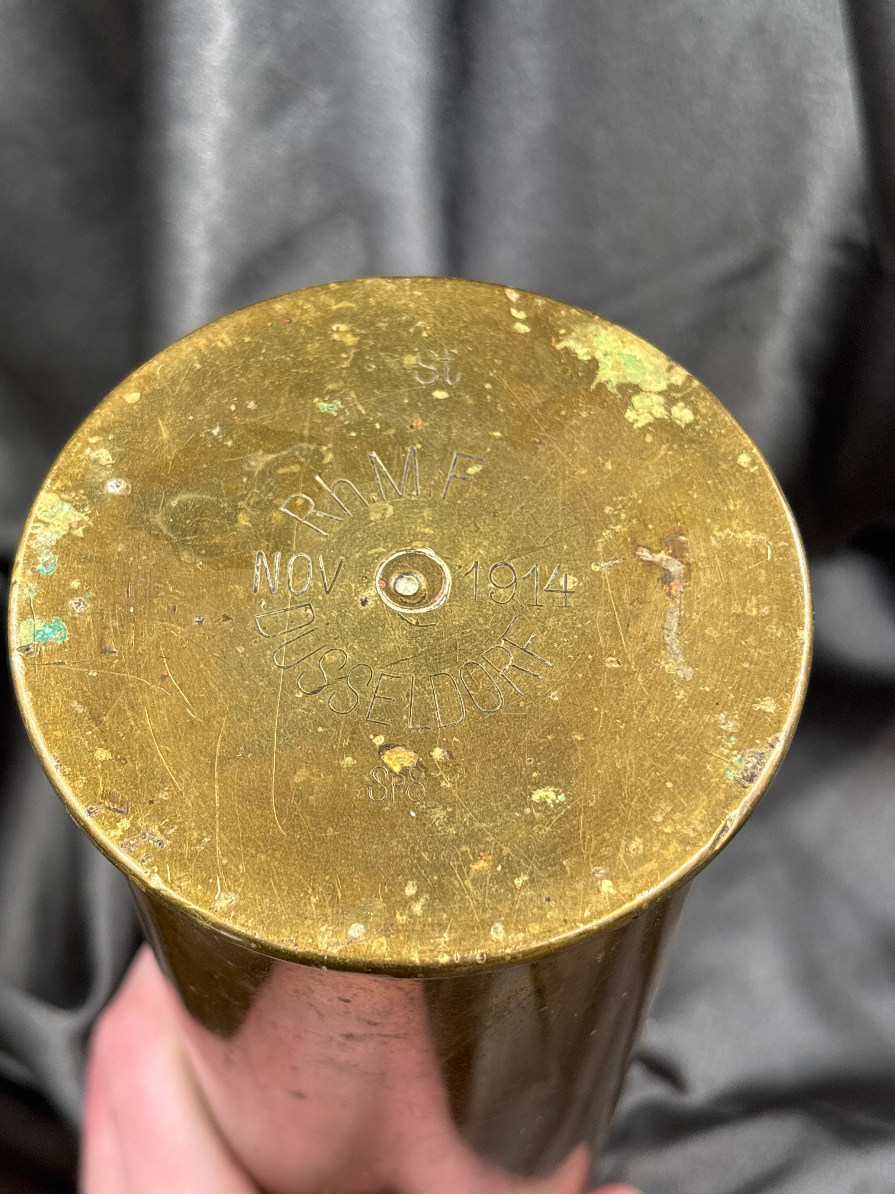 WWI GERMAN SHELL TRENCH ART CHATEAU THIERRY — image 4