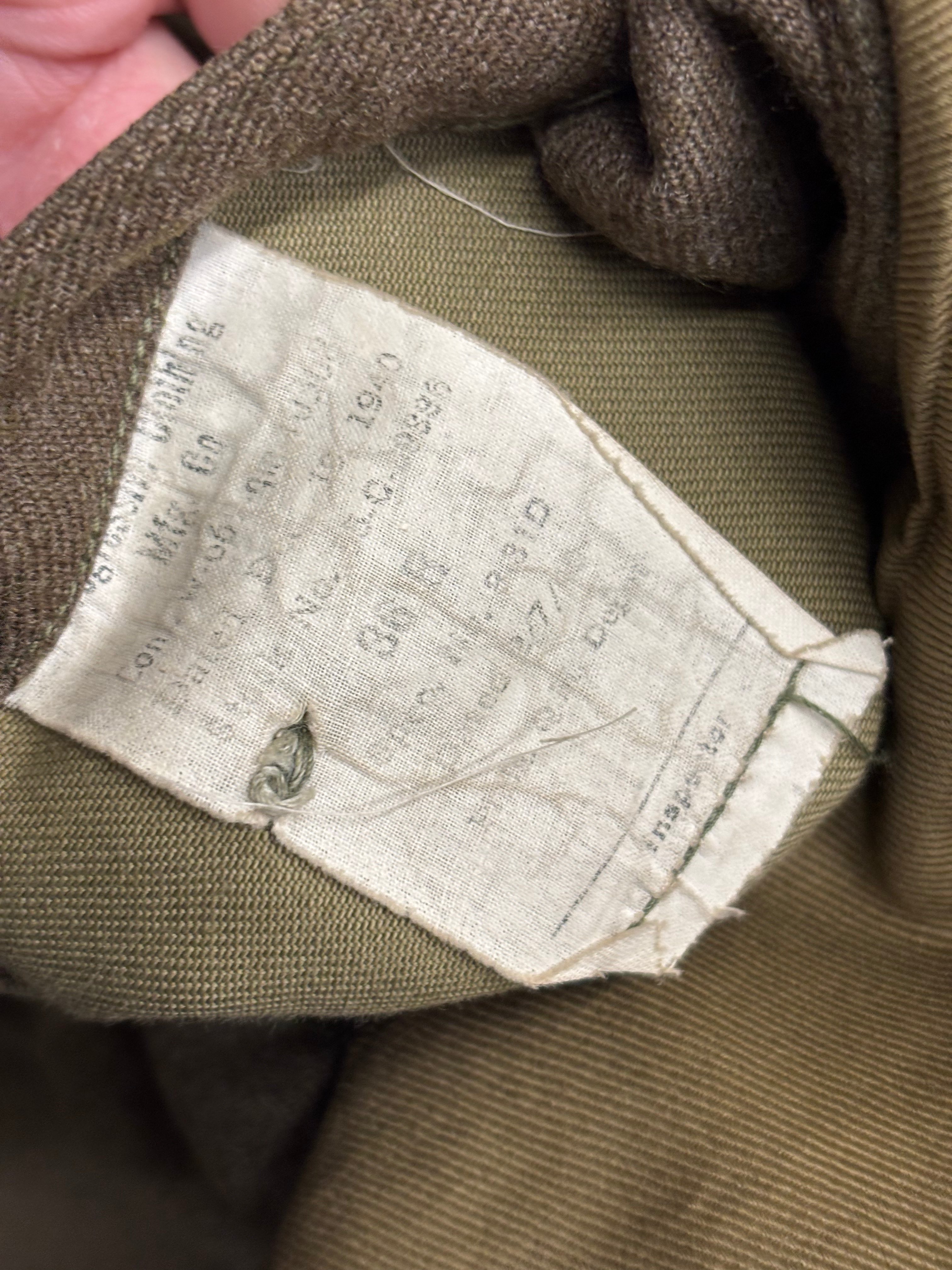 WWII US ARMY TRAINING CLASS A JACKET & OVERCOAT SIZE 36 — image 3