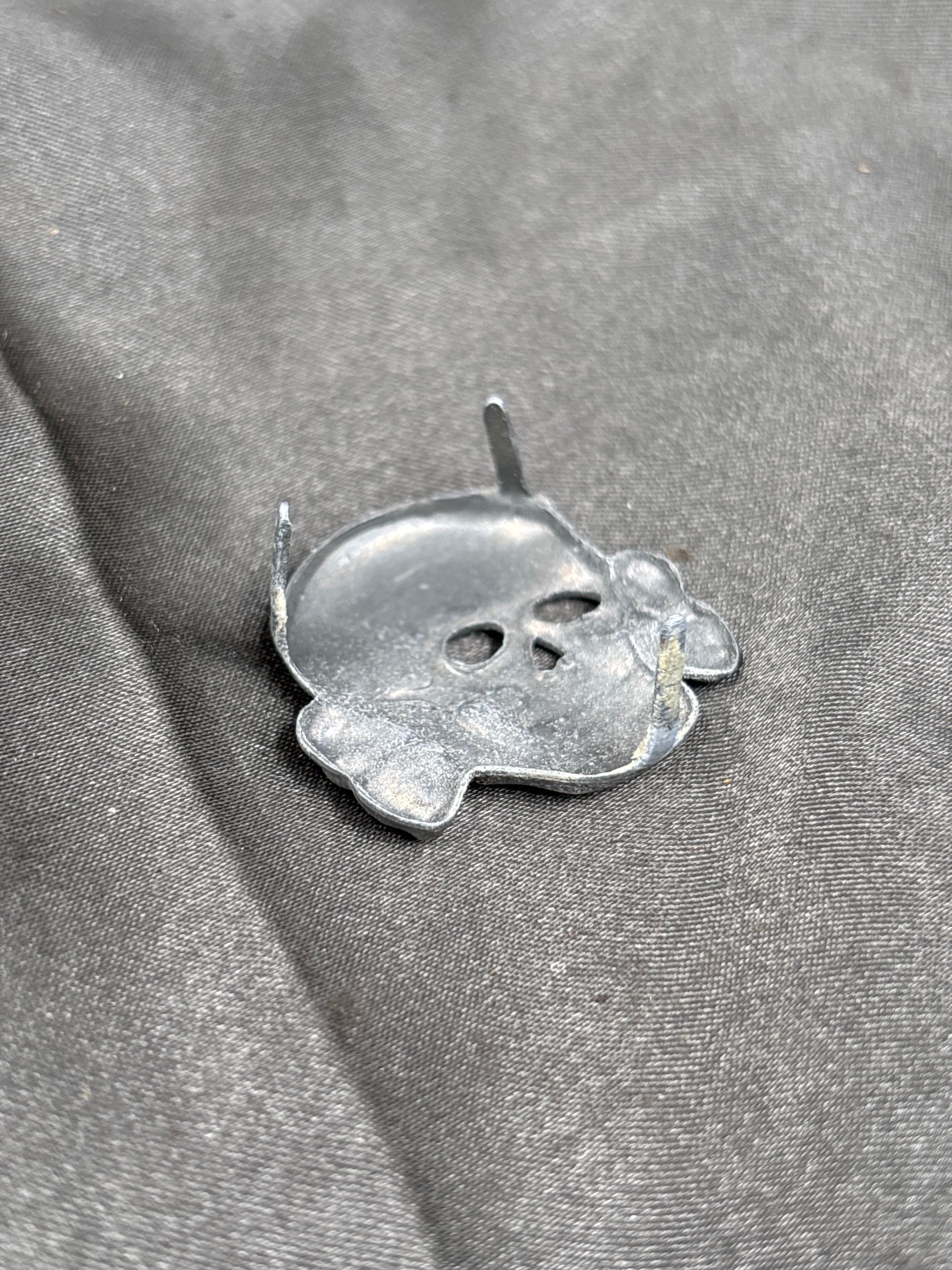 WWII GERMAN THREE PRONGS VISOR CAP ASSMANN TOTENKOPF — image 3