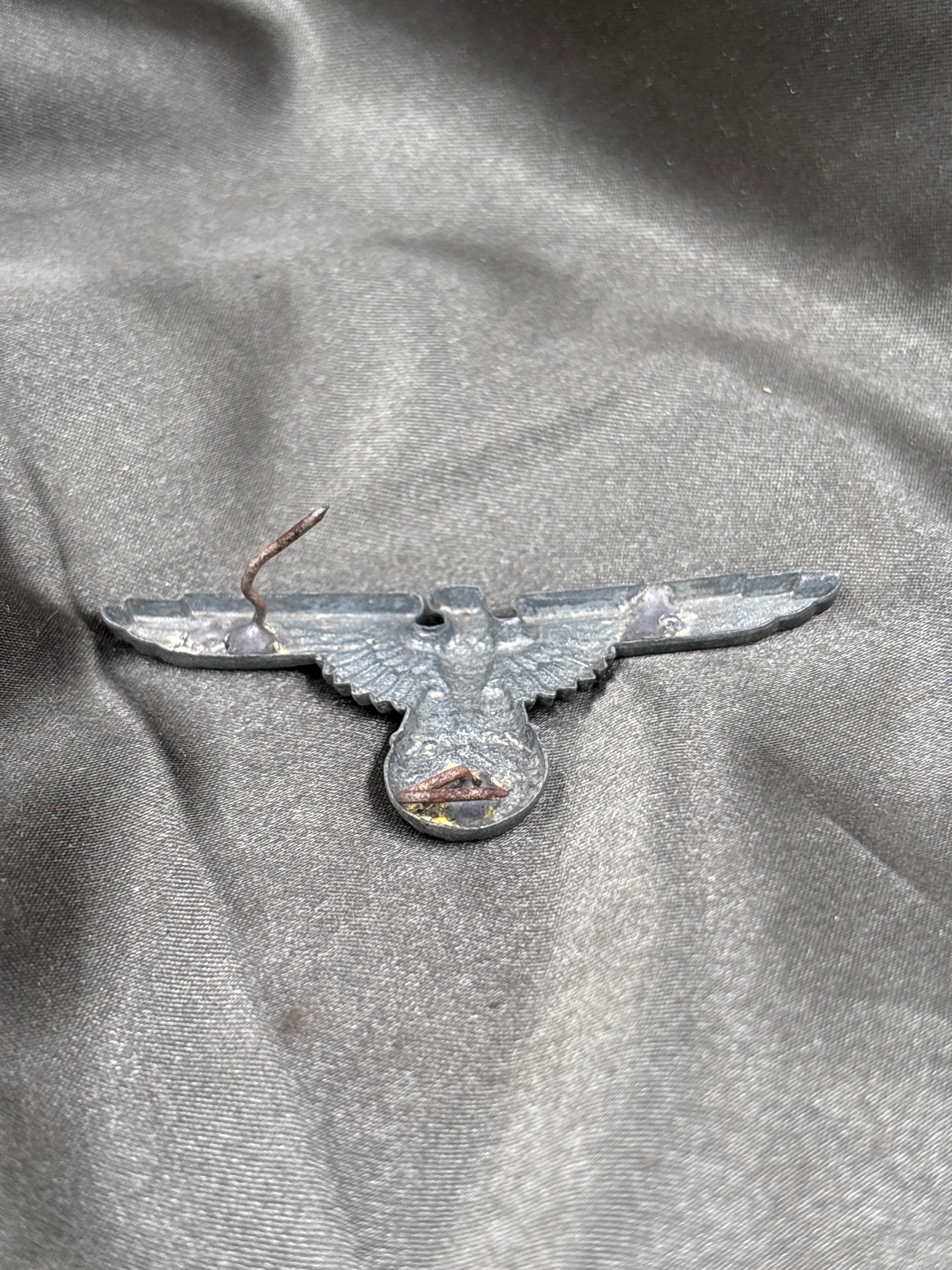 WWII GERMAN SS VISOR CAP EAGLE ASSMANN — image 3