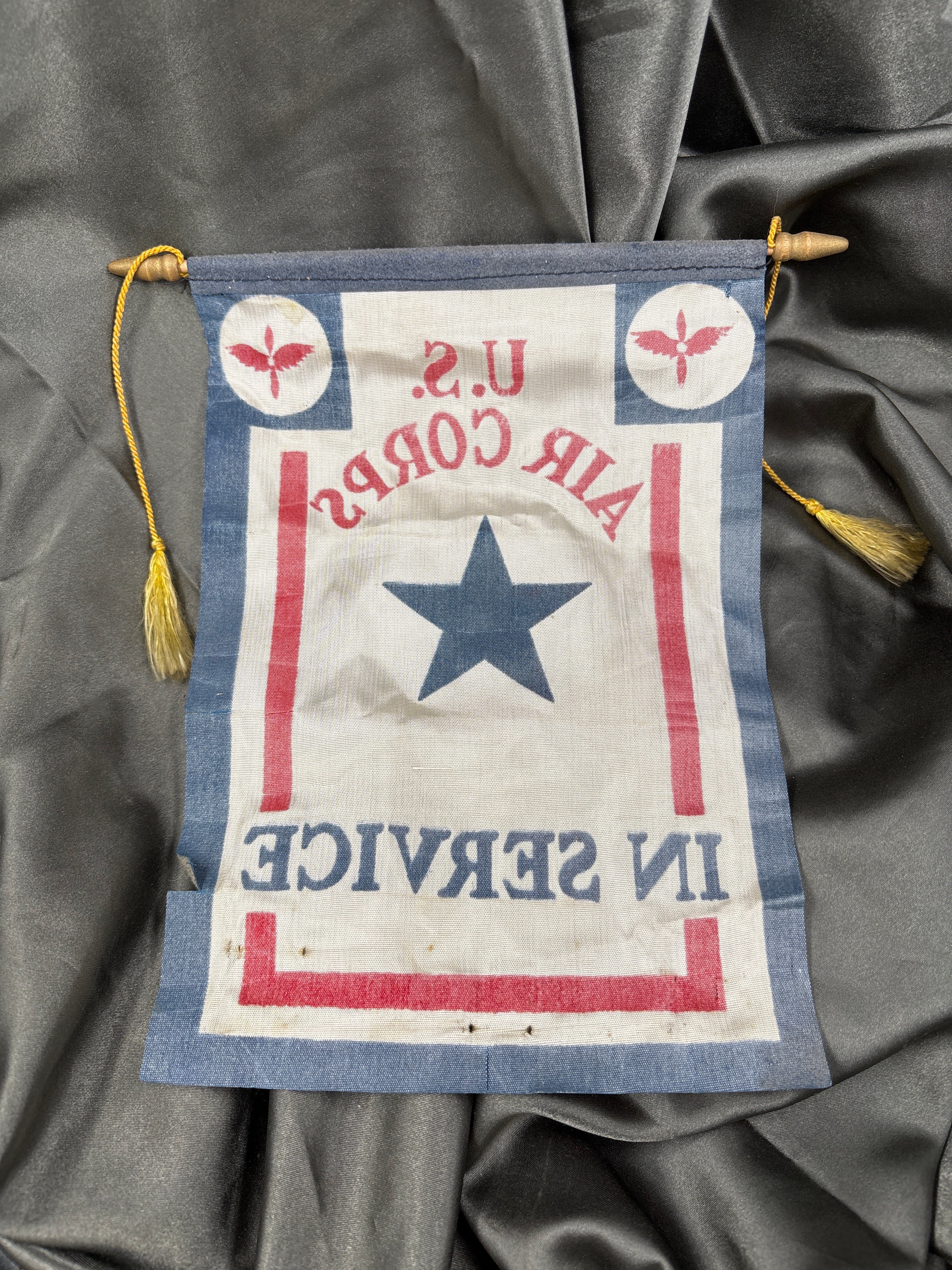 WWII US AIR CORPS SON IN SERVICE BANNER — image 2