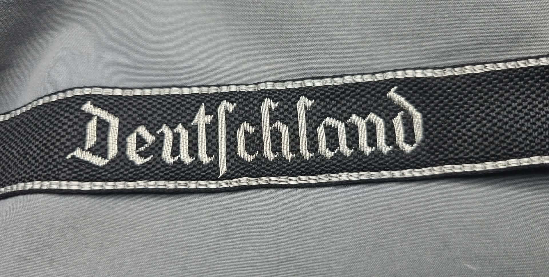 Unissued Flatwire Cufftitle for SS-Regiment Deutschland — image 2