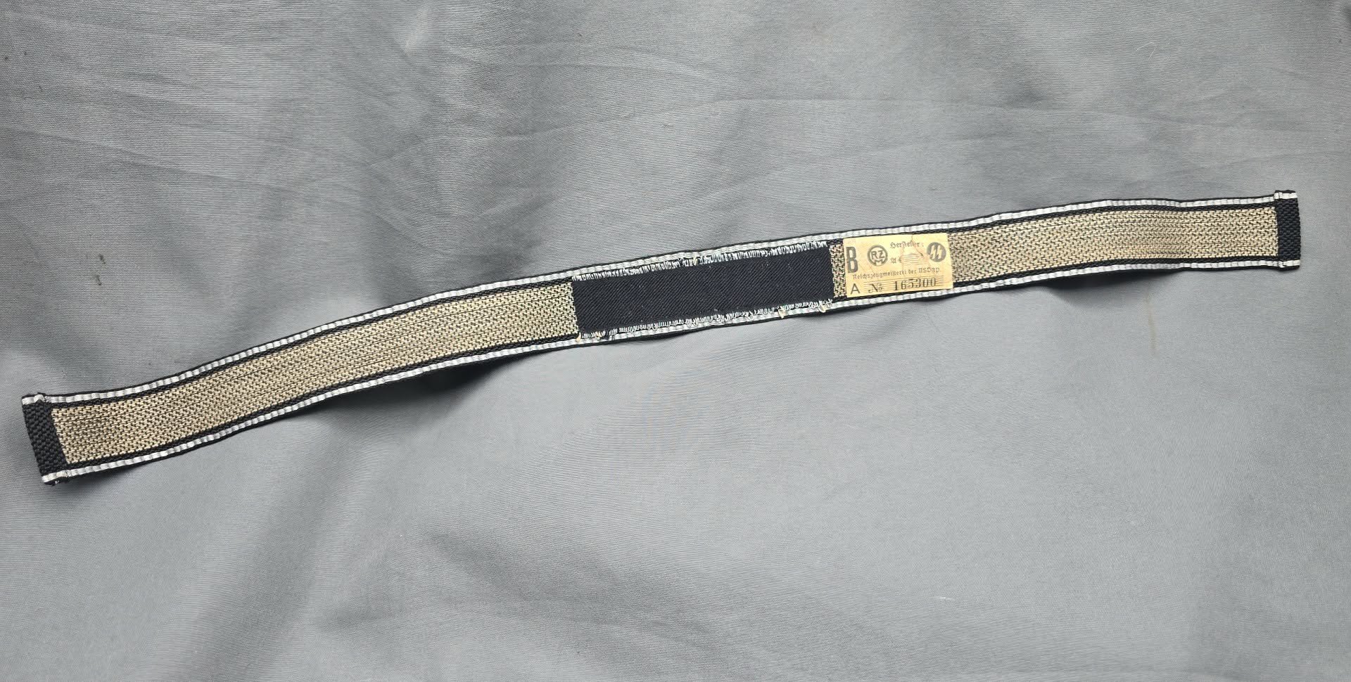 Unissued Flatwire Cufftitle for SS-Regiment Deutschland — image 3