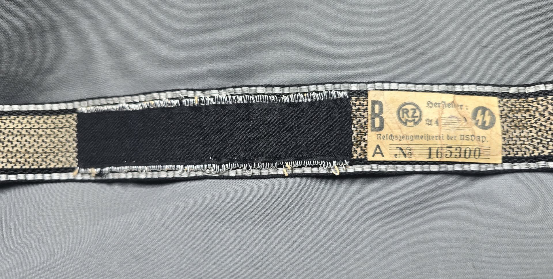 Unissued Flatwire Cufftitle for SS-Regiment Deutschland — image 4