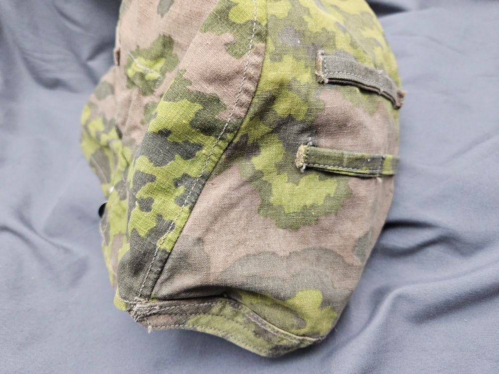 Original WWII German SS Type II Oak Helmet Cover — image 10