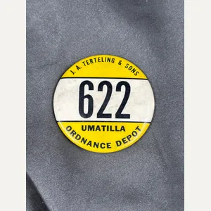 WWII UMATILLA ORDNANCE DEPOT EMPLOYEE BADGE