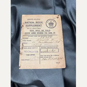 WWII BRITISH RATION BOOKLET
