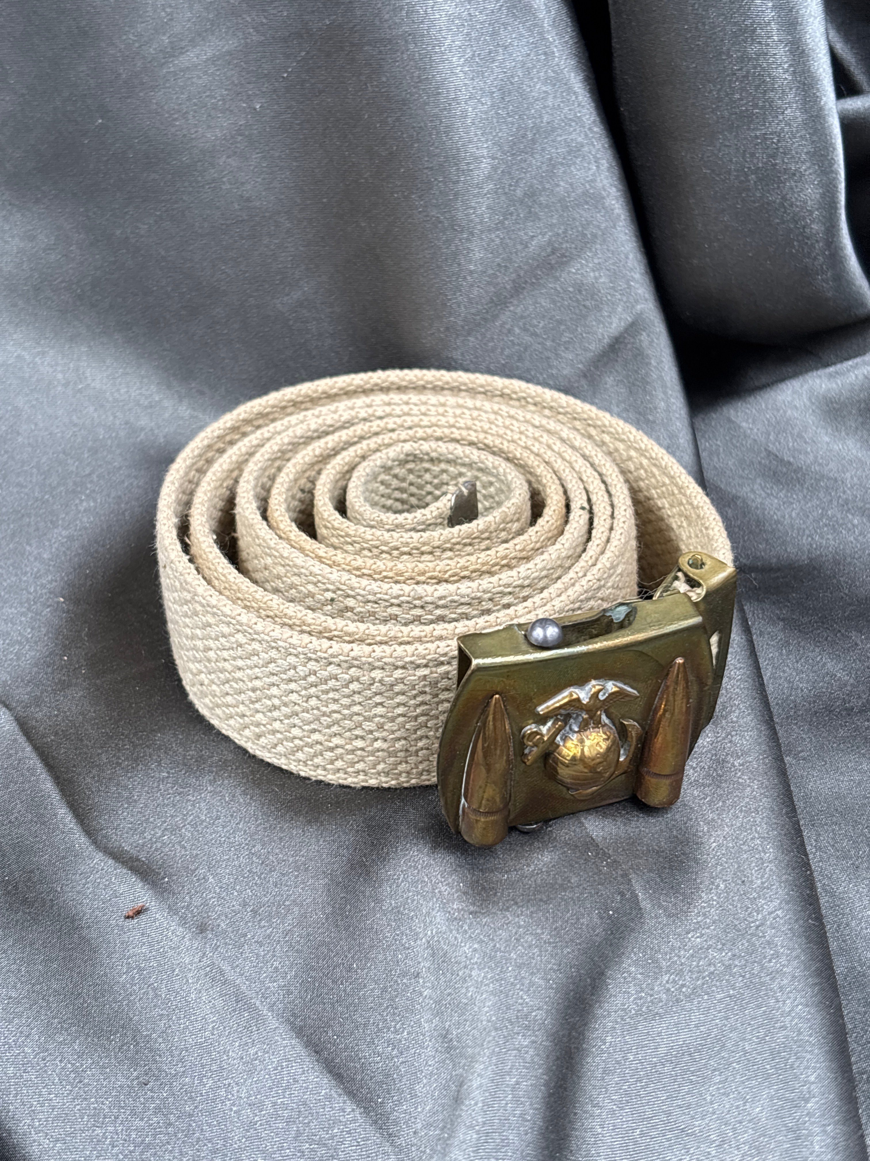 WWII USMC CANVAS BELT — image 2