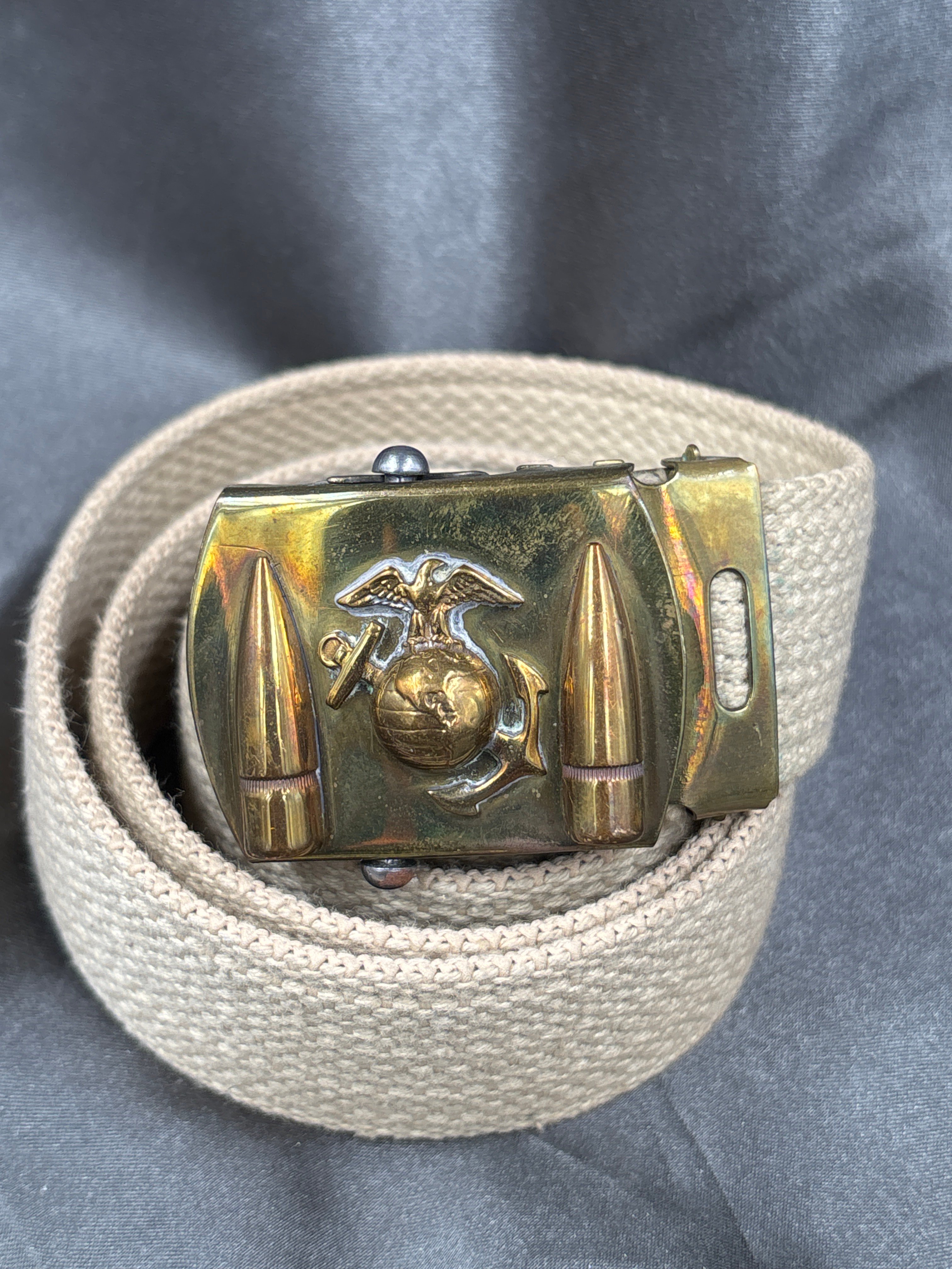 WWII USMC CANVAS BELT — image 3