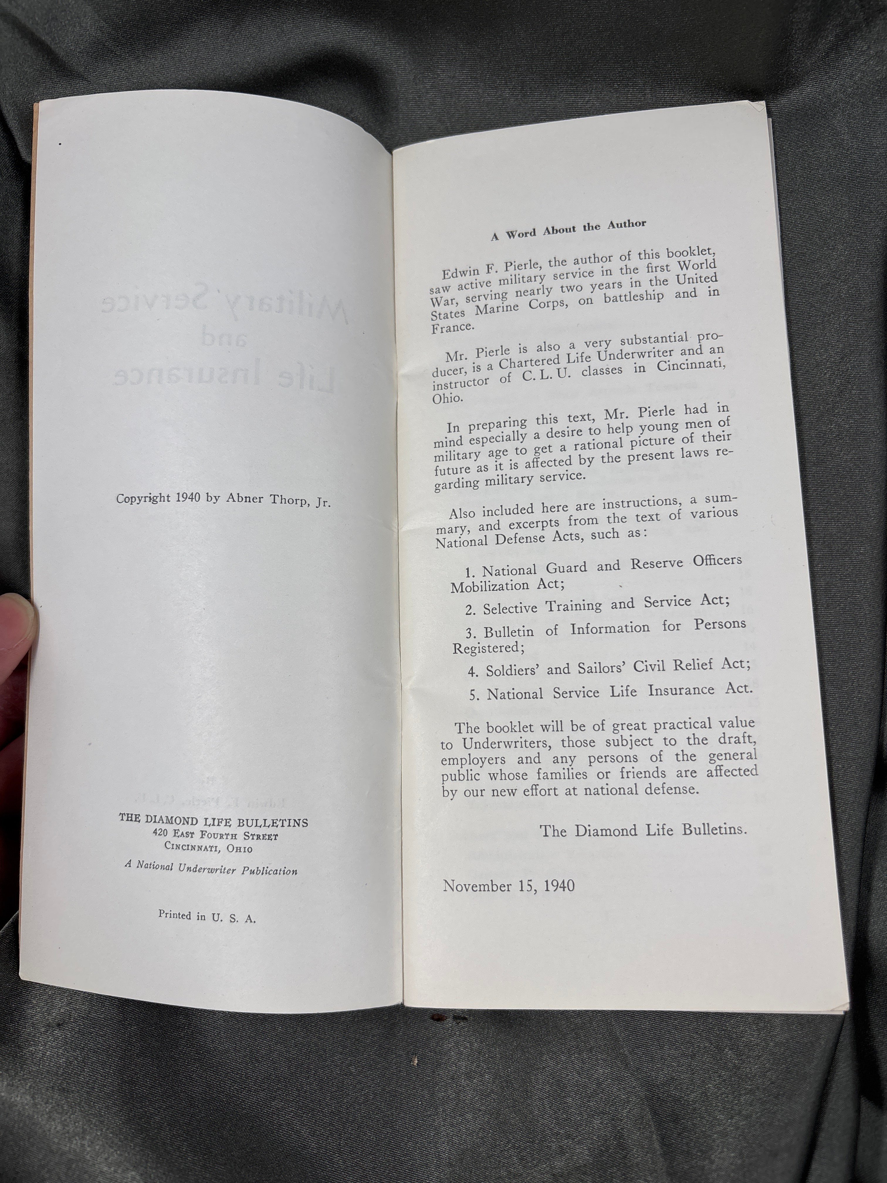 WWII US SOLDIER MILITARY SERVICE LIFE INSURANCE — image 2